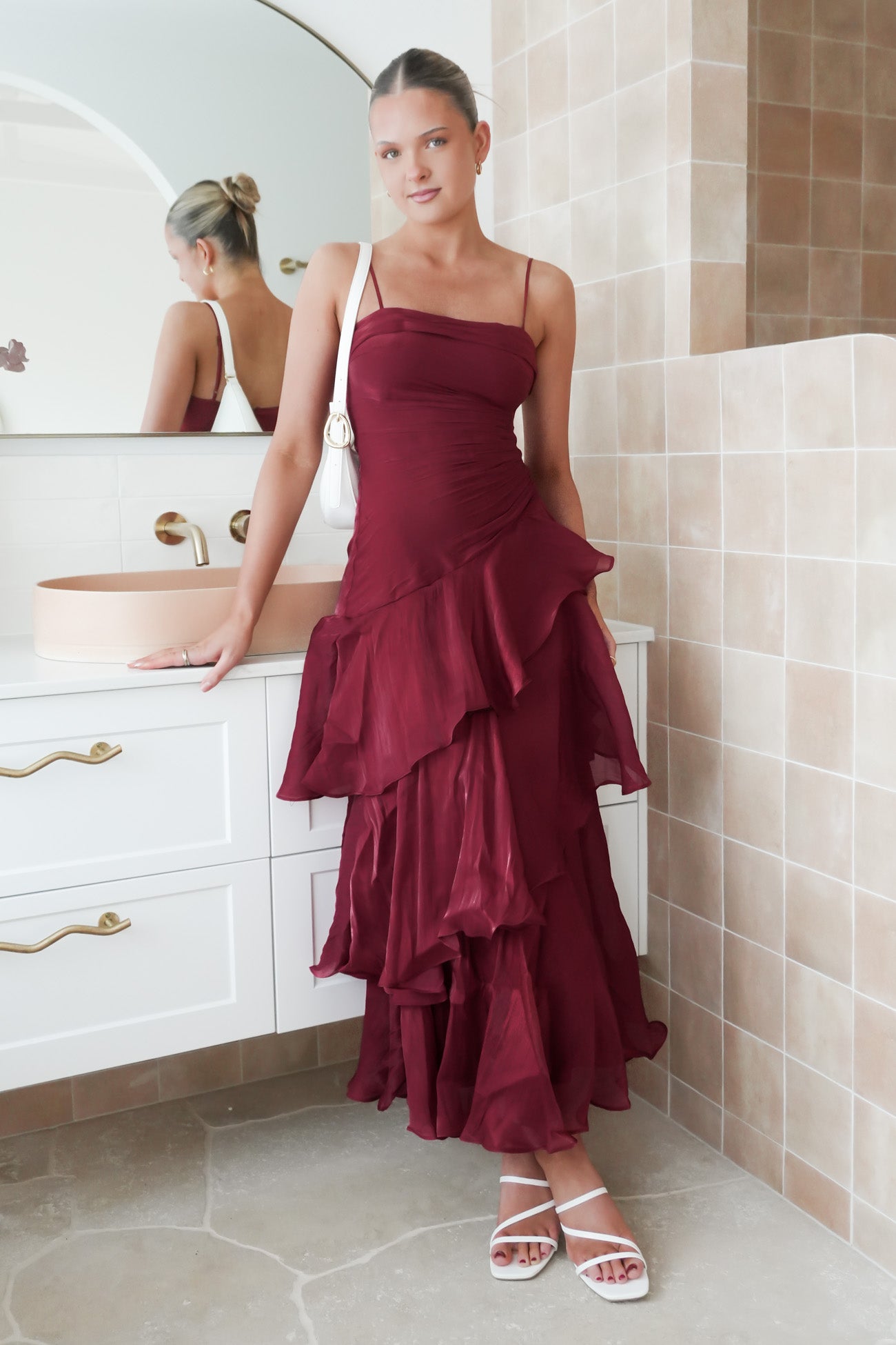 Nesta Midi Dress Wine