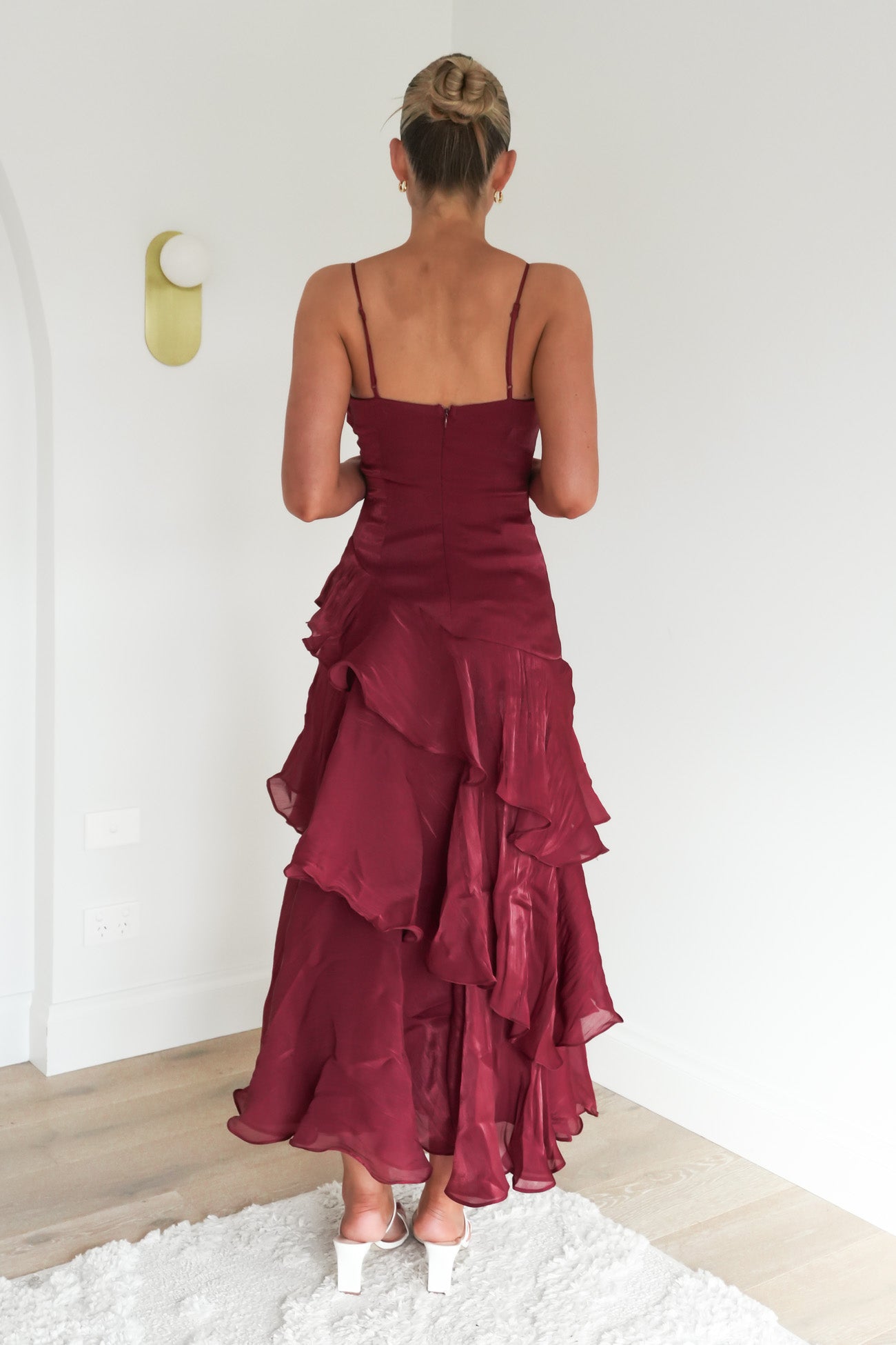Nesta Midi Dress Wine