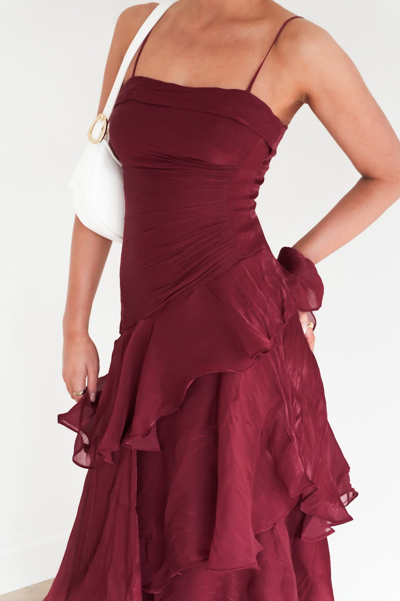 Nesta Midi Dress Wine
