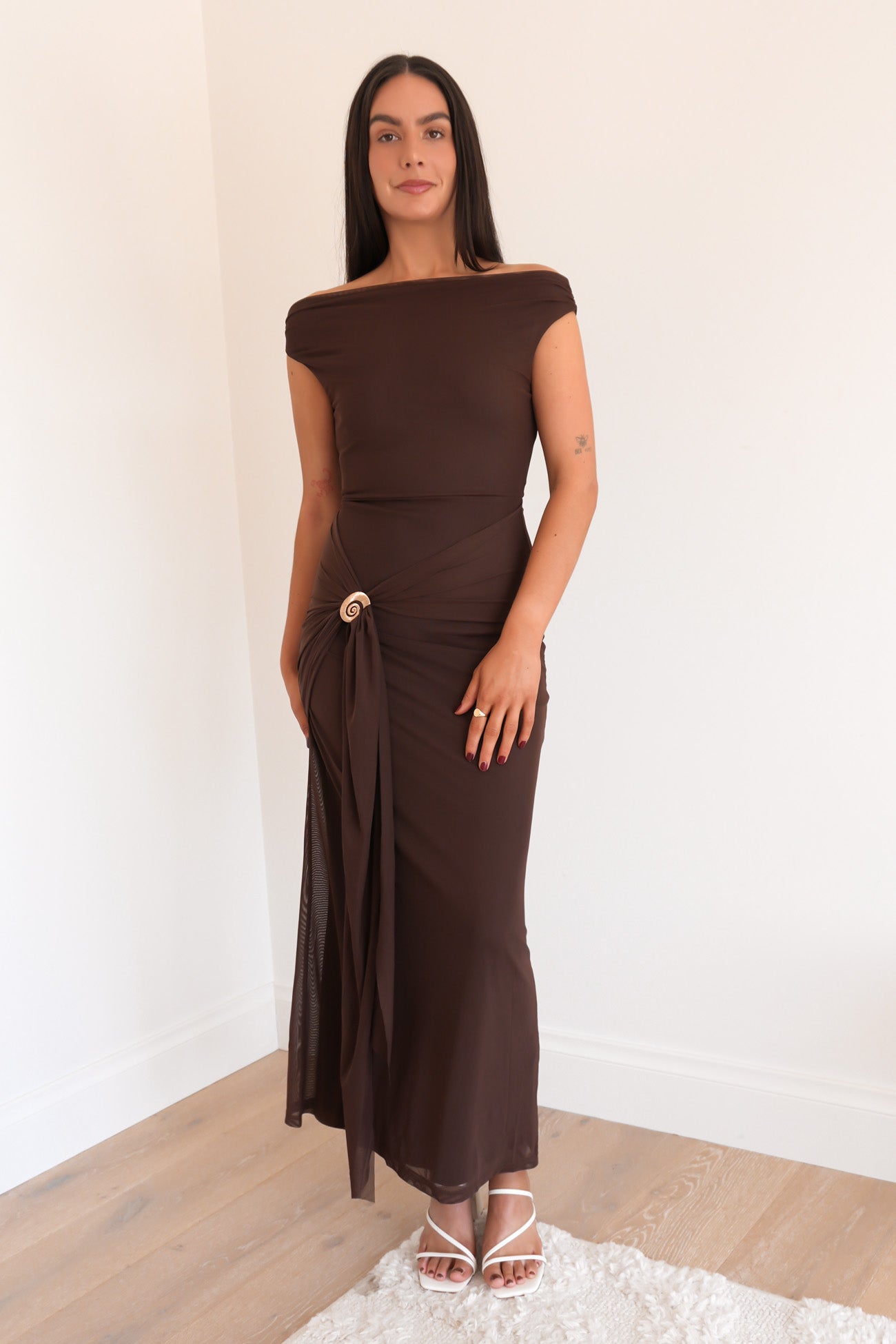 Nichole Maxi Dress Brown