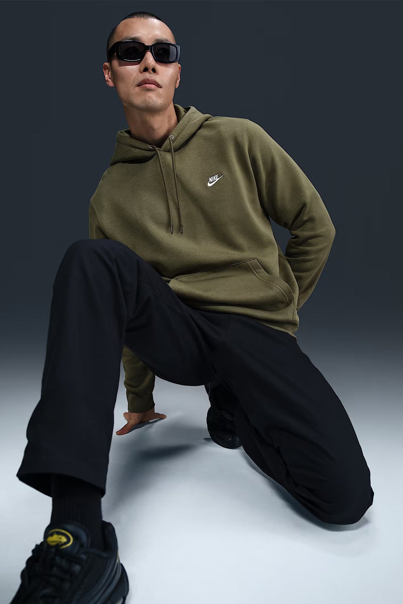 Nike-Club-BB-Pullover-Fleece-Hoodie-Medium-Olive-White-f2jpg