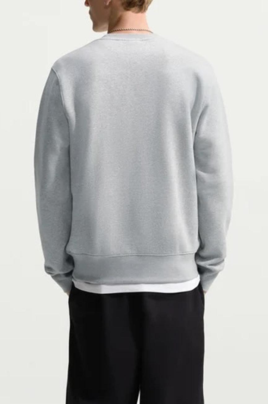 Nike Club Fleece Crew Dark Grey Heather University Red