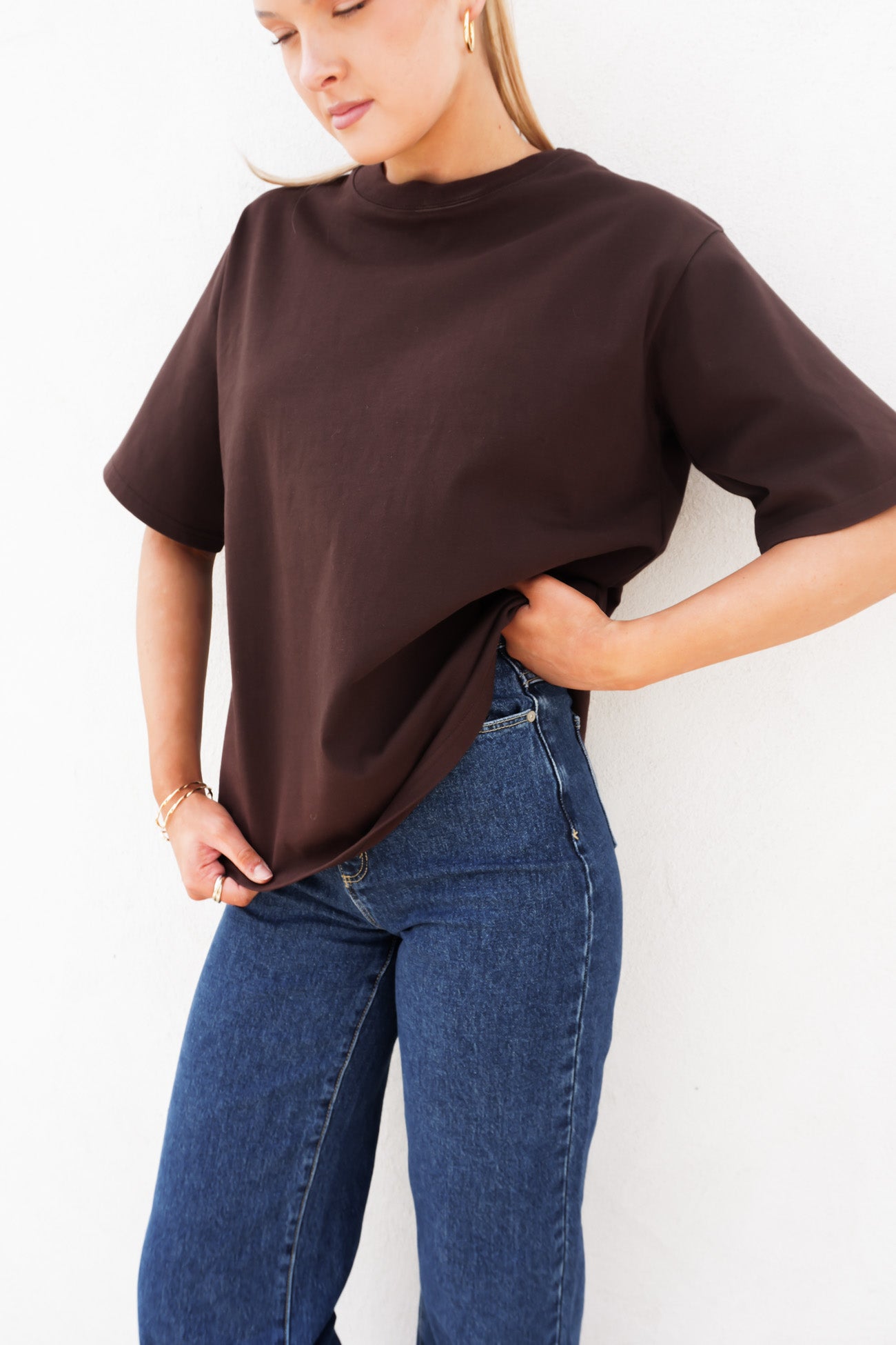 Noah Oversized Tee Chocolate