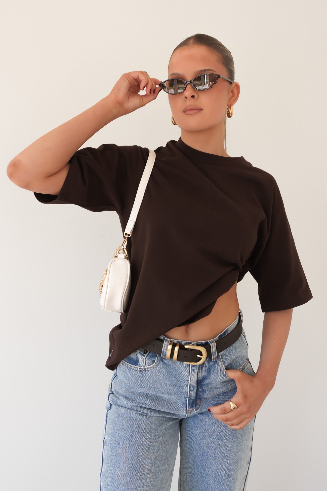 Noah Oversized Tee Chocolate