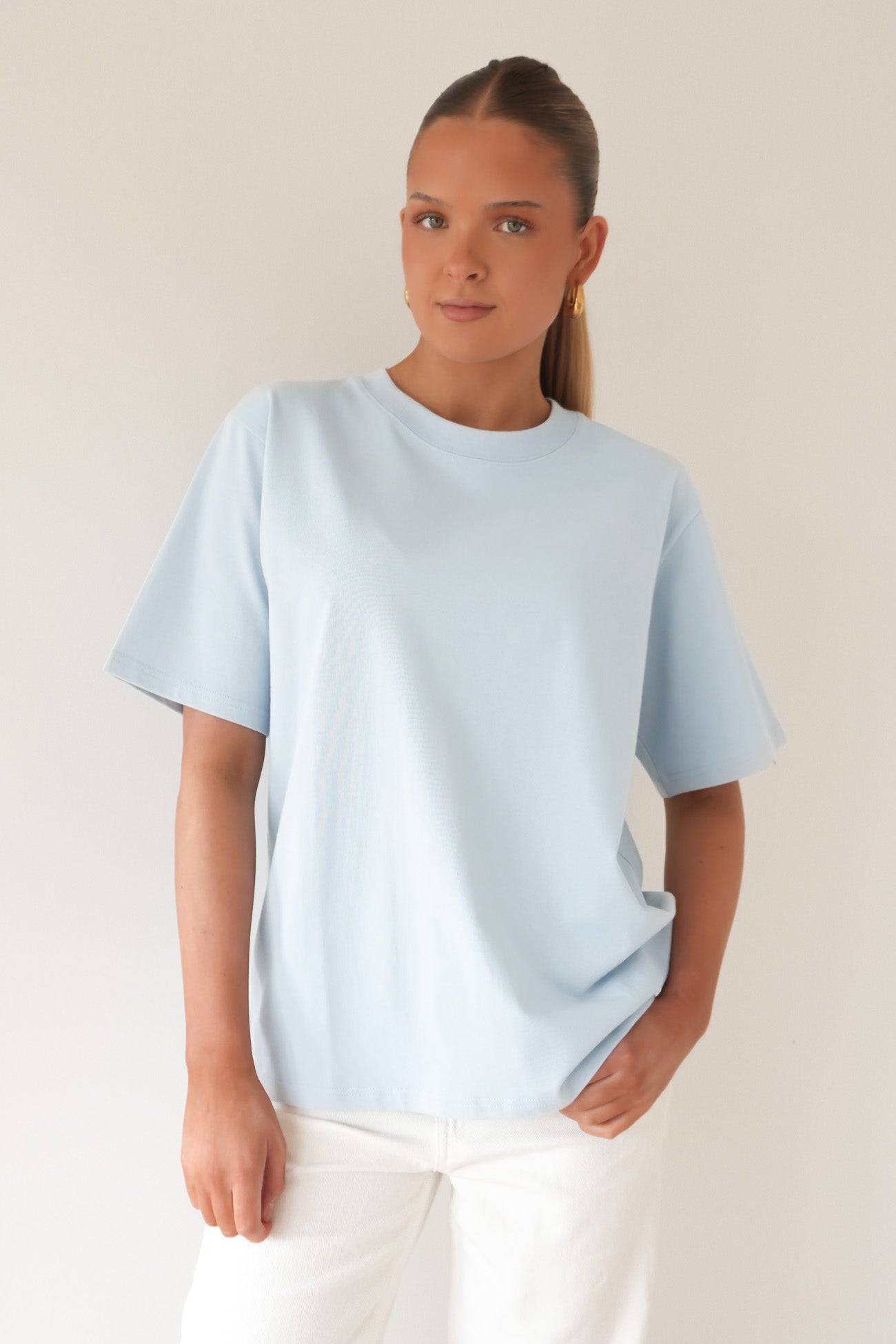 Noah Oversized Tee Light Blue