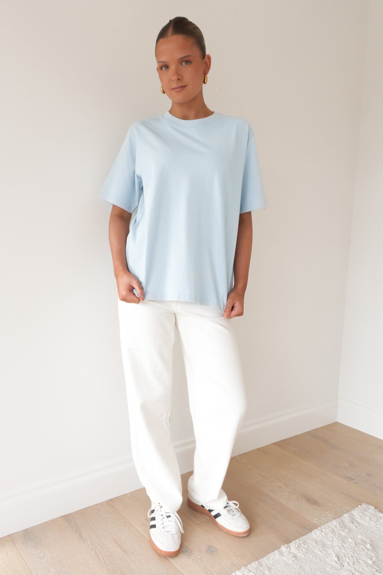 Noah Oversized Tee Light Blue
