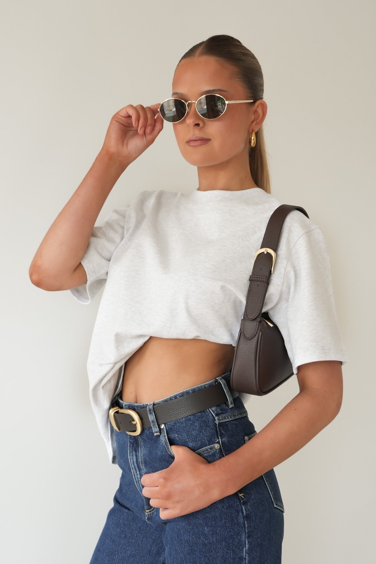 Noah Oversized Tee Snow Marle