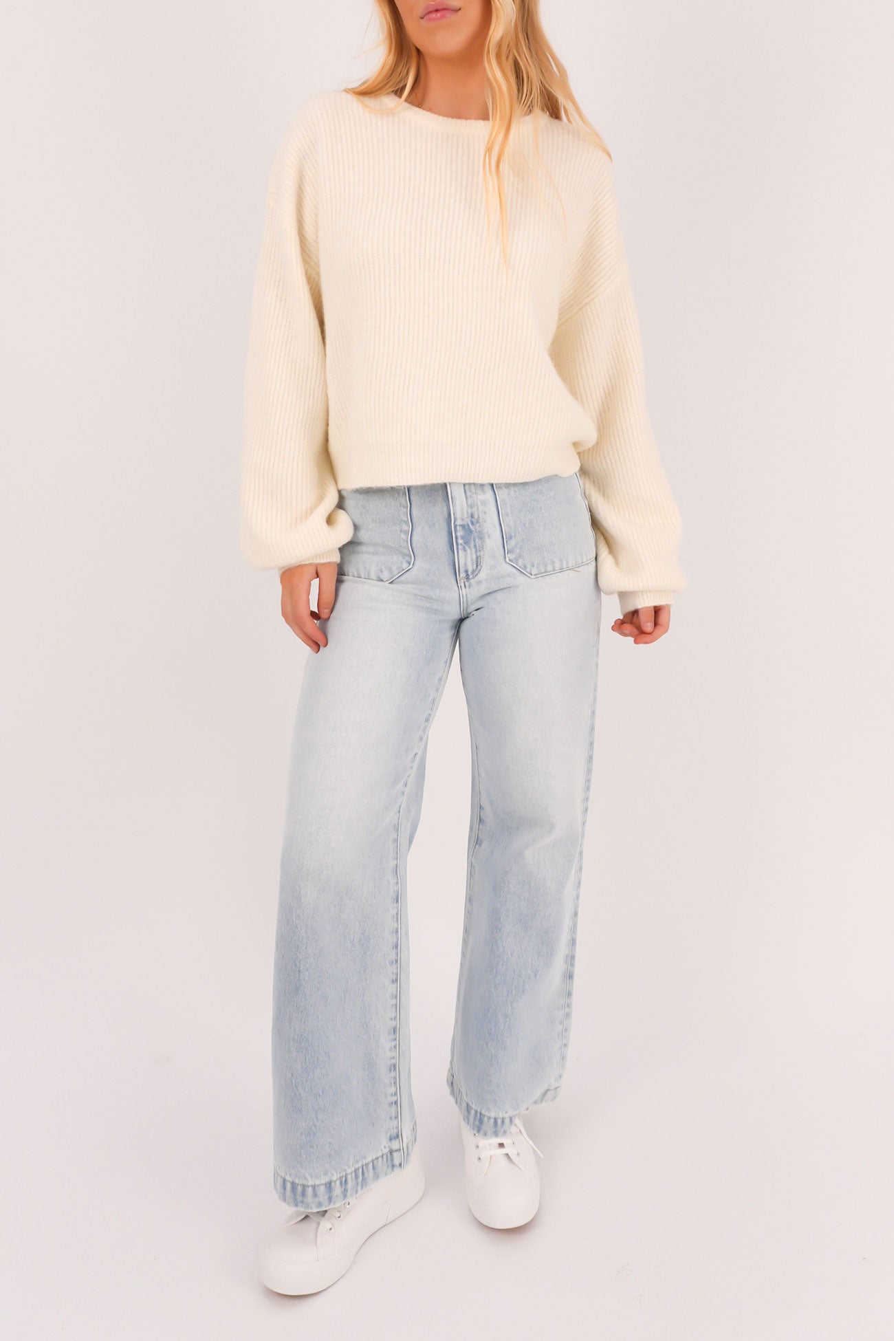 Noni Knit Jumper Ivory