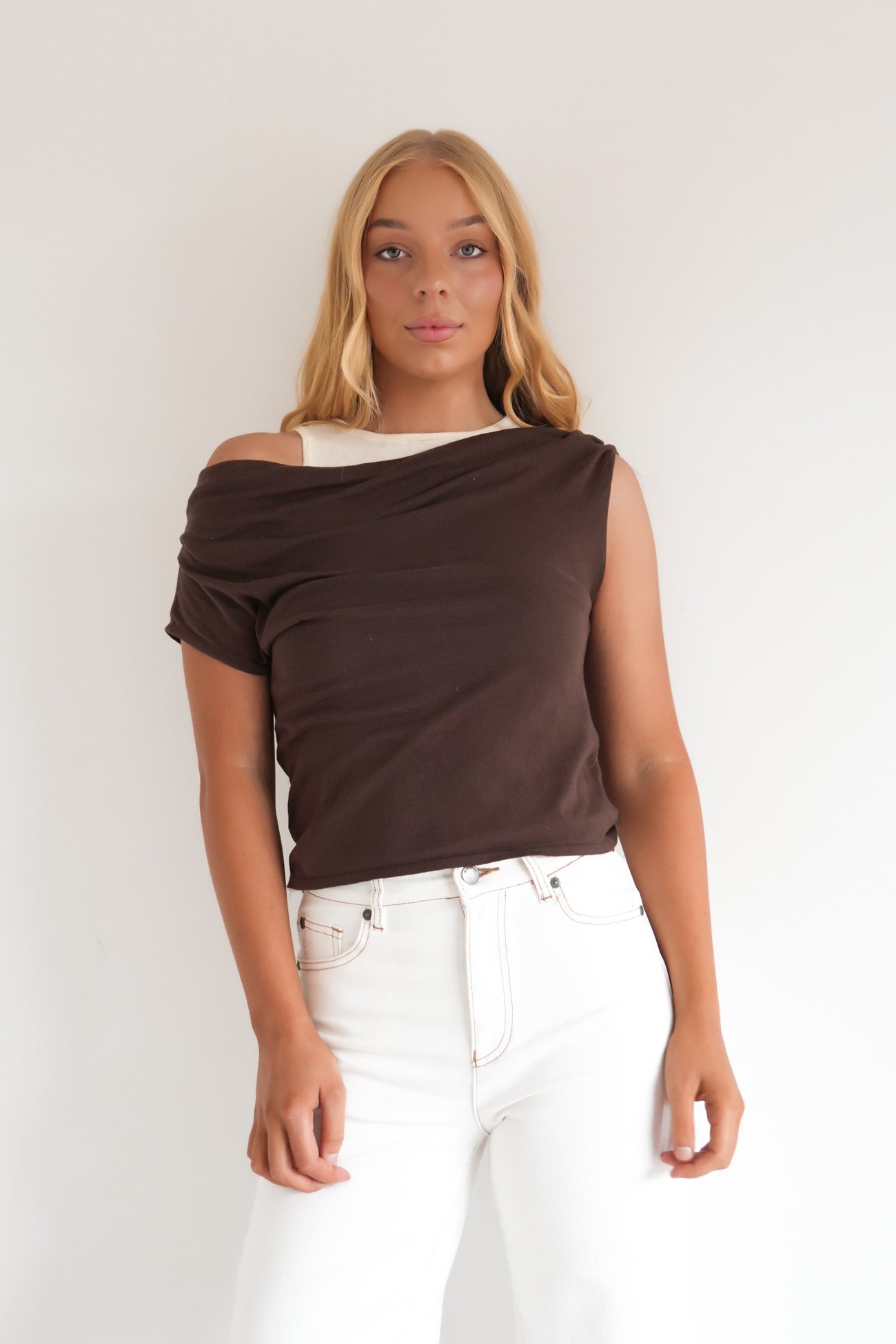 Nora Knit Top Chocolate