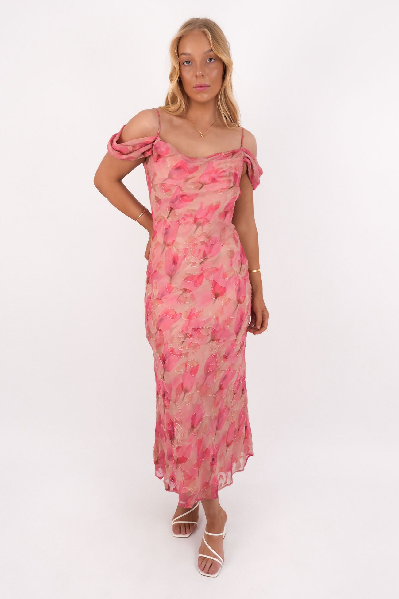 Nydia Midi Dress Rose Reverie