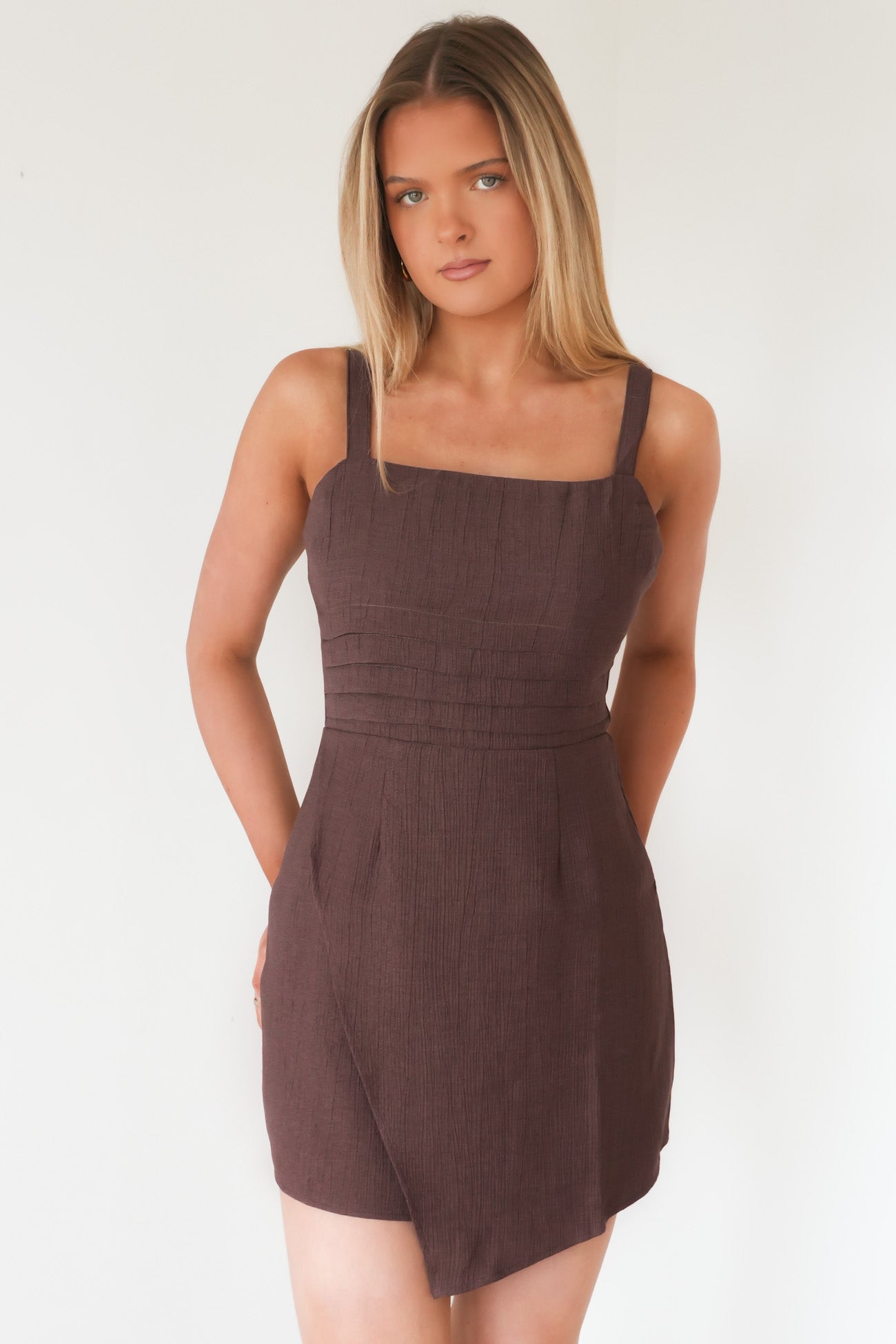 Onyx Mini Dress Brown