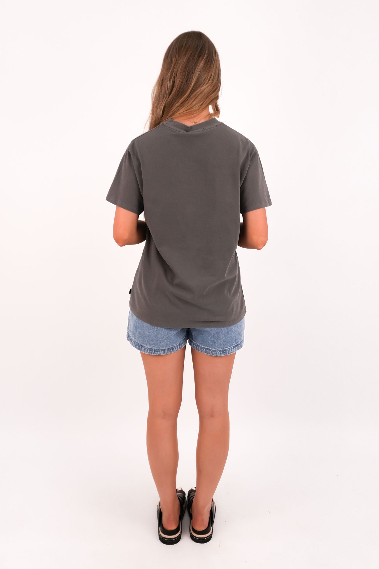 Palermo Relaxed Tee Charcoal