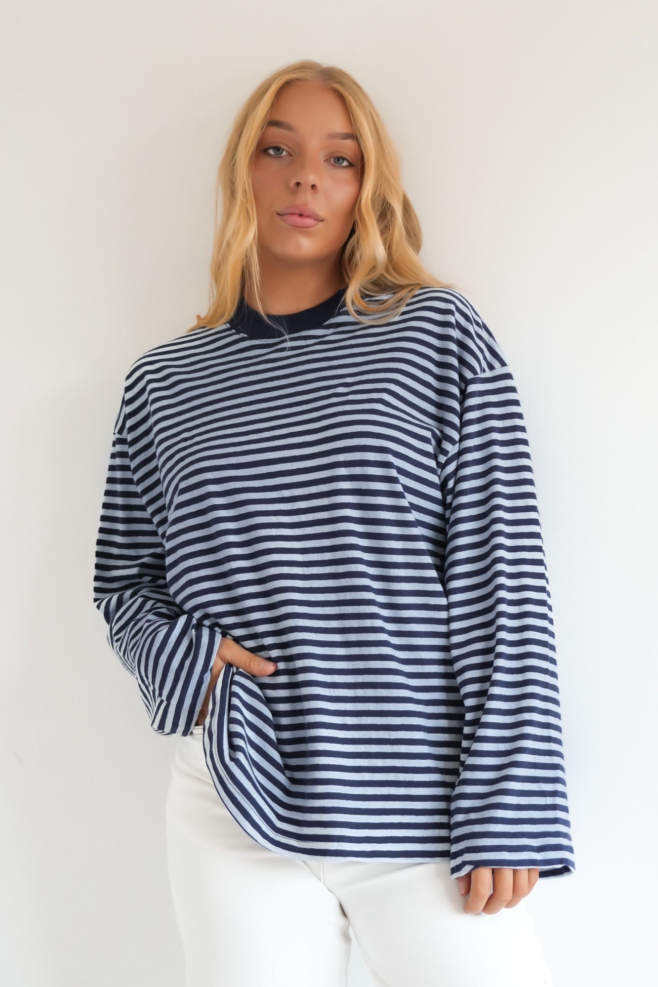 Paloma Long Sleeve Stripe Tee Nautical