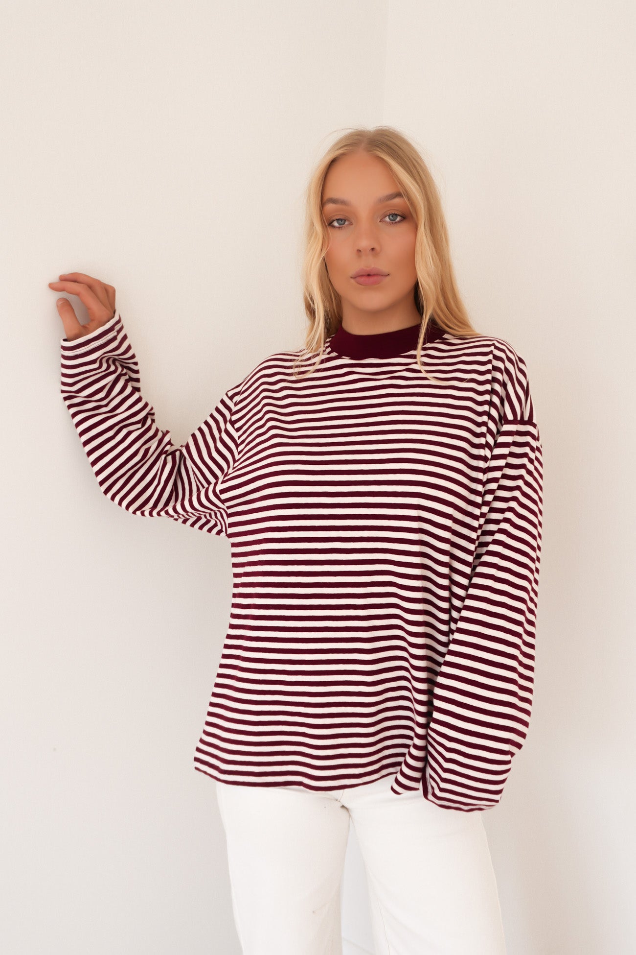 Paloma Long Sleeve Stripe Tee Port