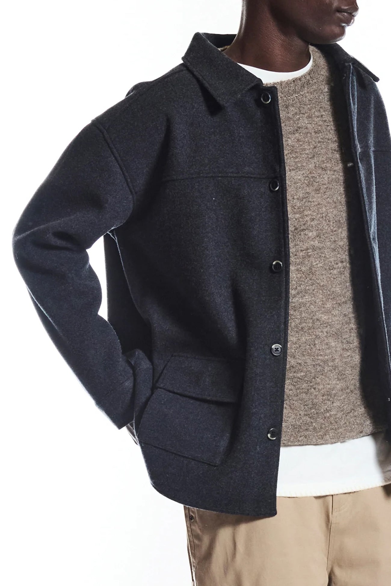 Park Avenue Jacket Charcoal Marle
