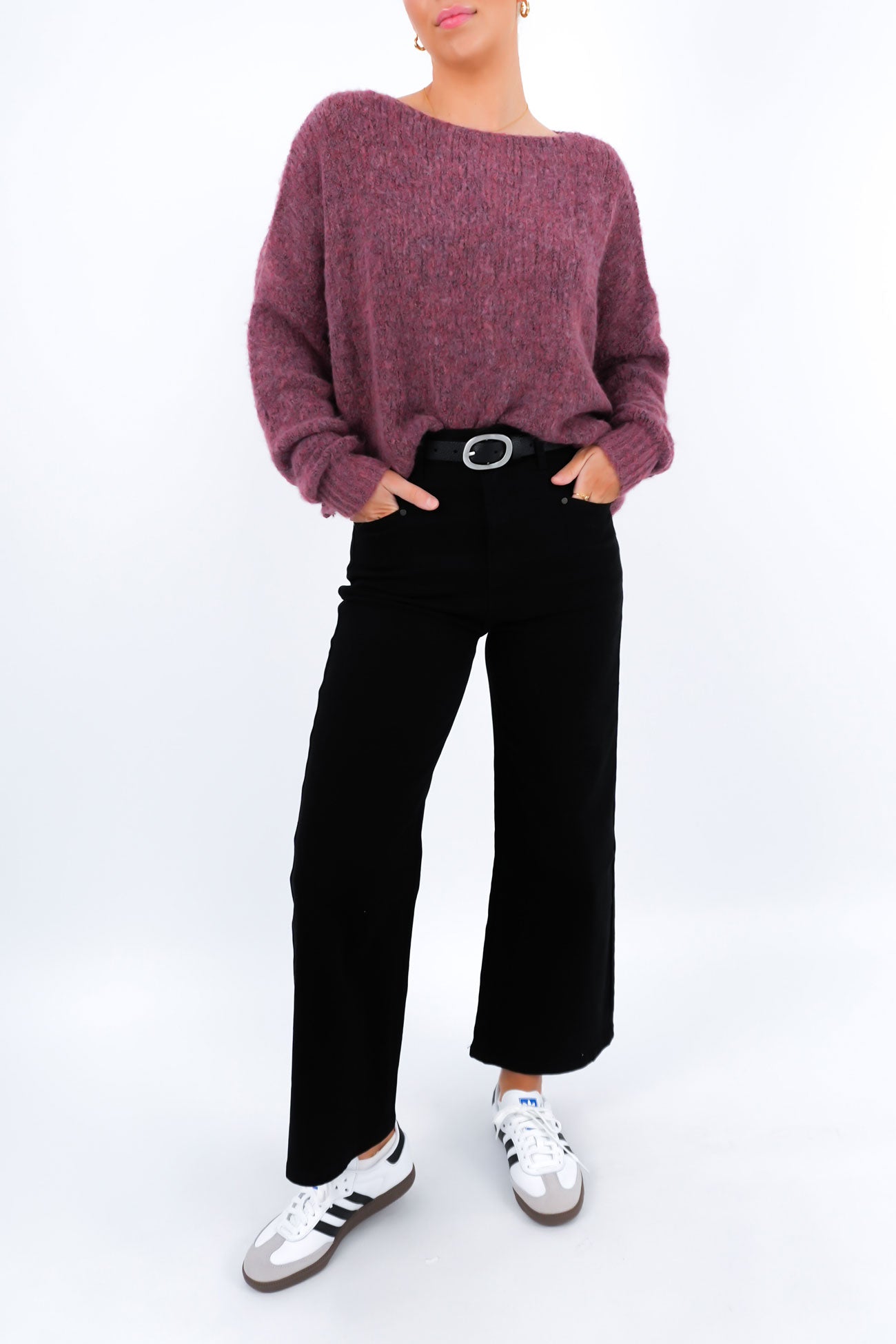 Parson Knit Jumper Wine