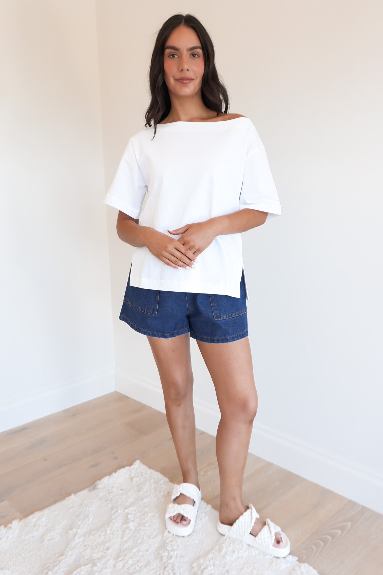 Patrick Denim Short Dark Blue