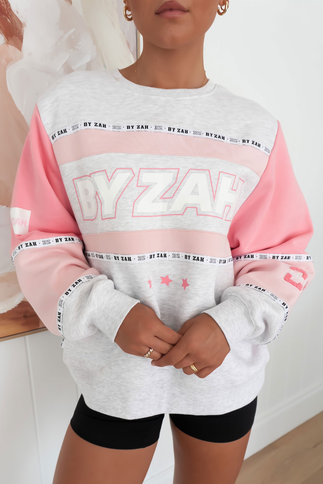 Paxton Panel Crew Pink