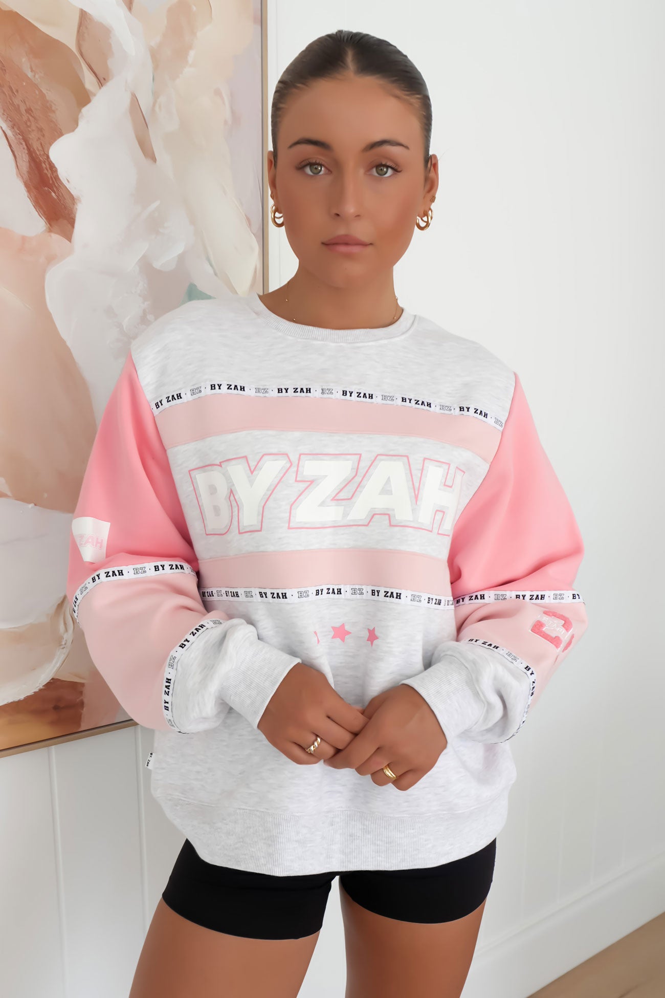 Paxton Panel Crew Pink