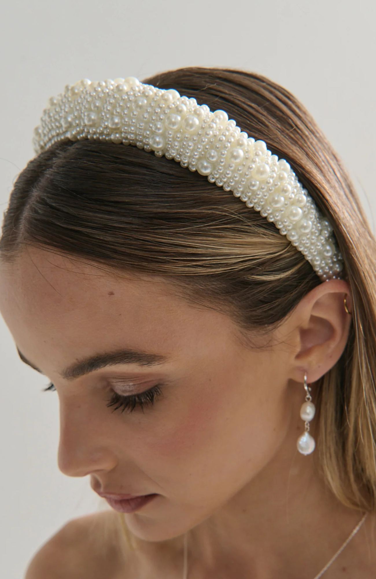Pia Pearl Headband White 1