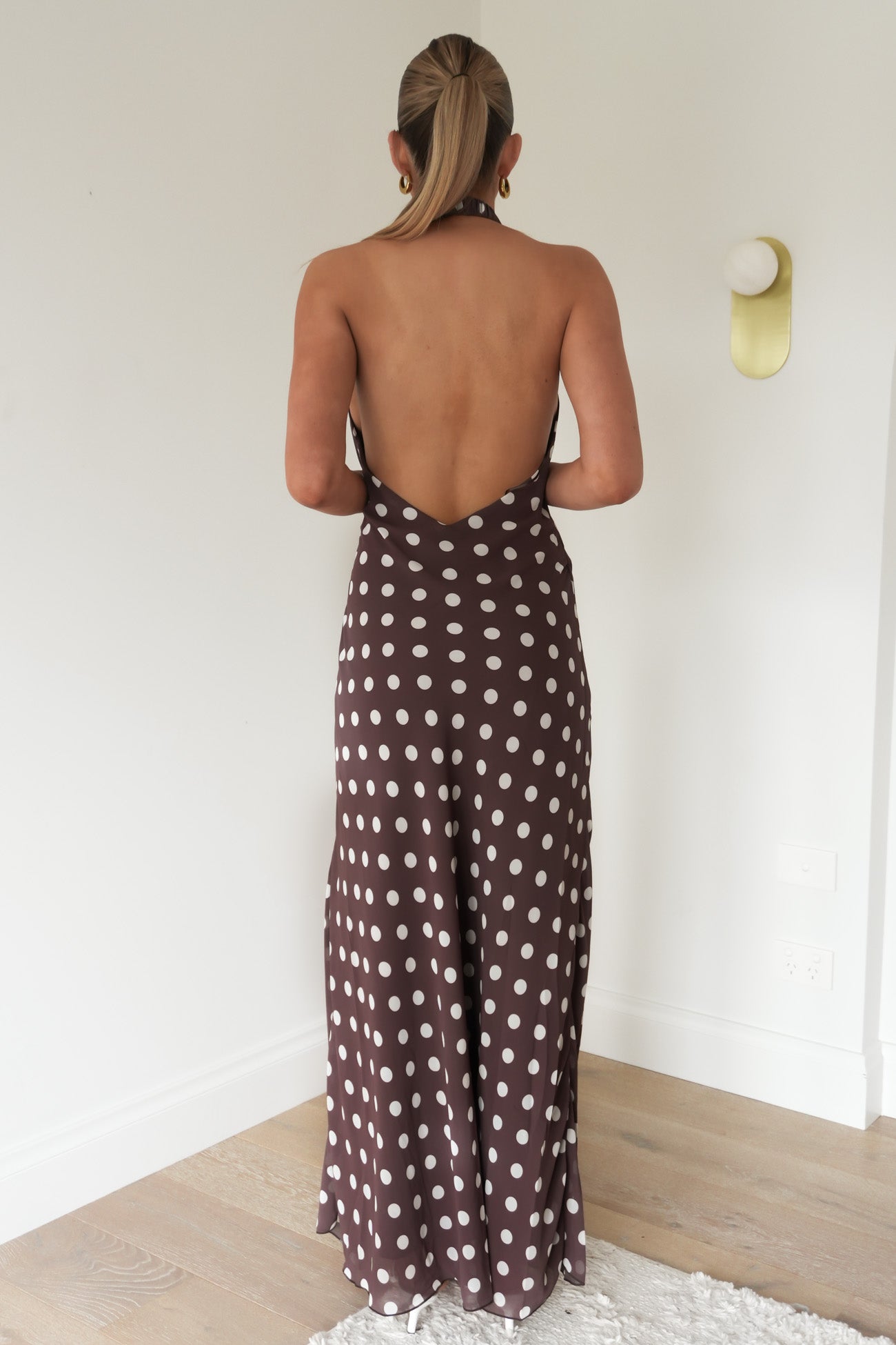Pip Maxi Dress Chocolate Polka Dot