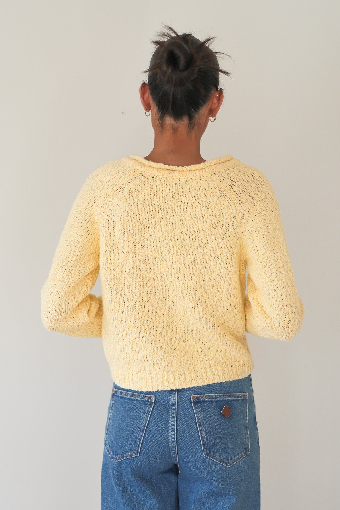 Polly Knit Cardi Yellow