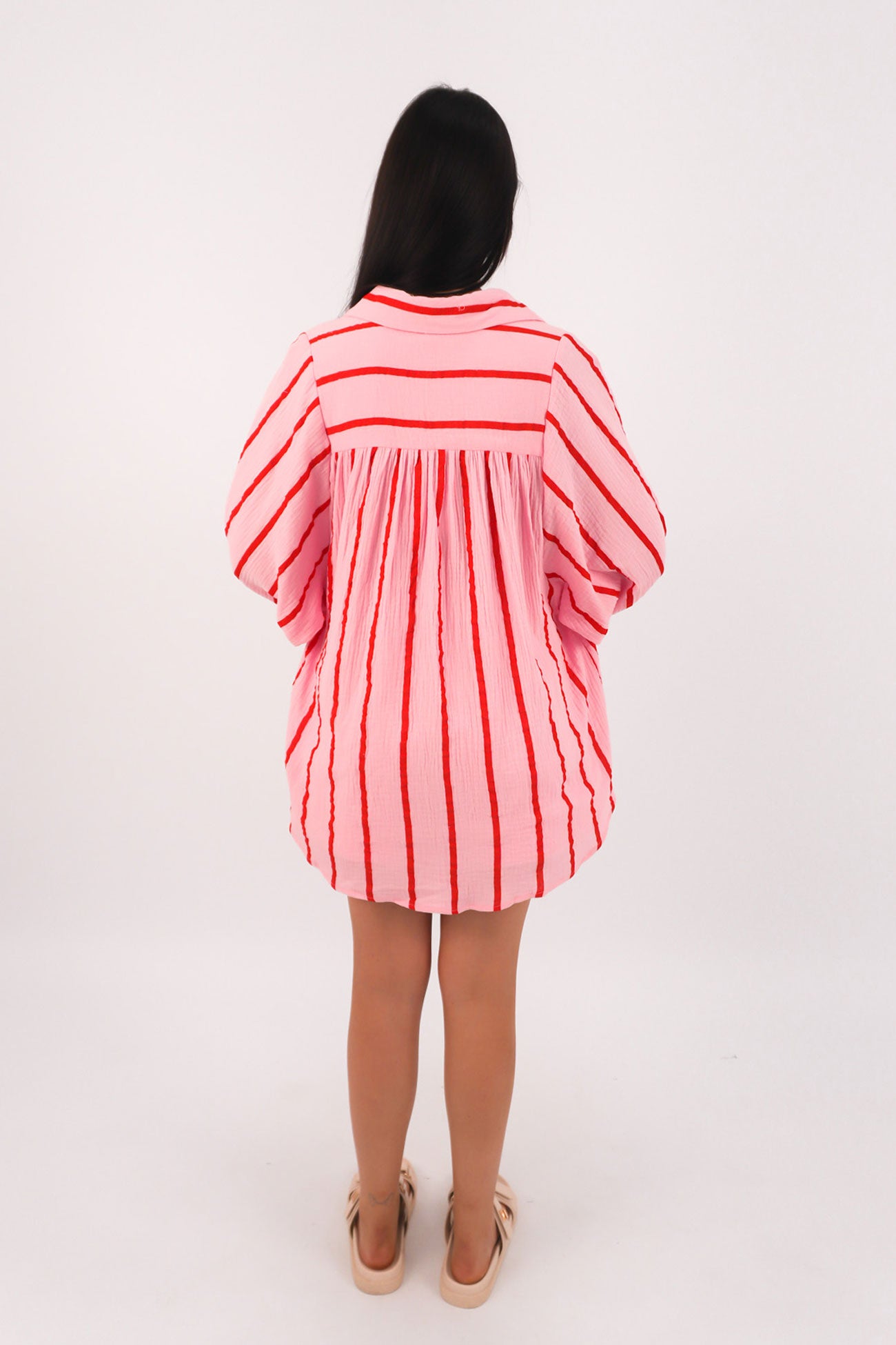 Poppi Shirt Pink Stripe