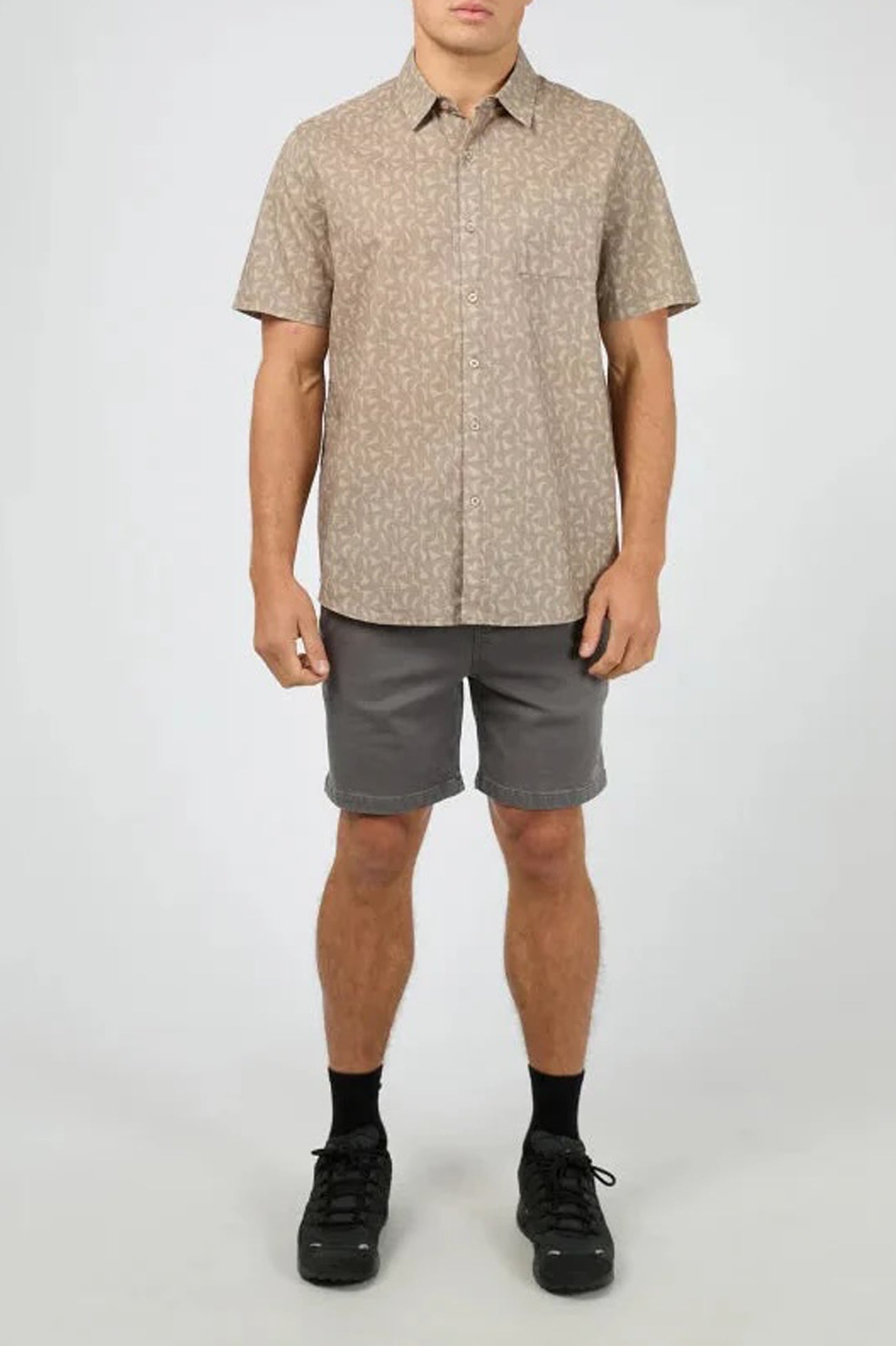 Portsea Short Sleeve Shirt Mushroom