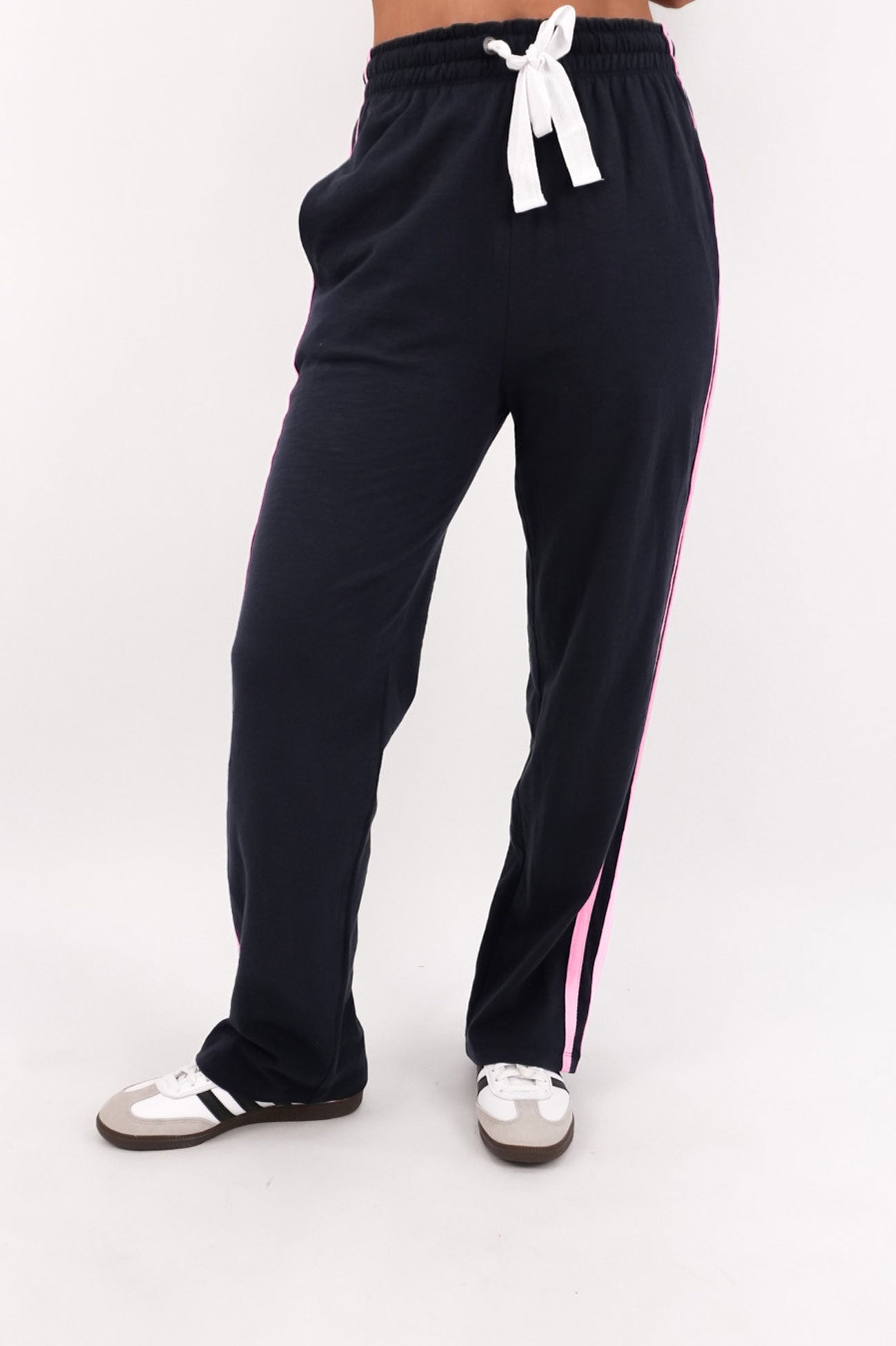 Power Pant Navy Neon Pink