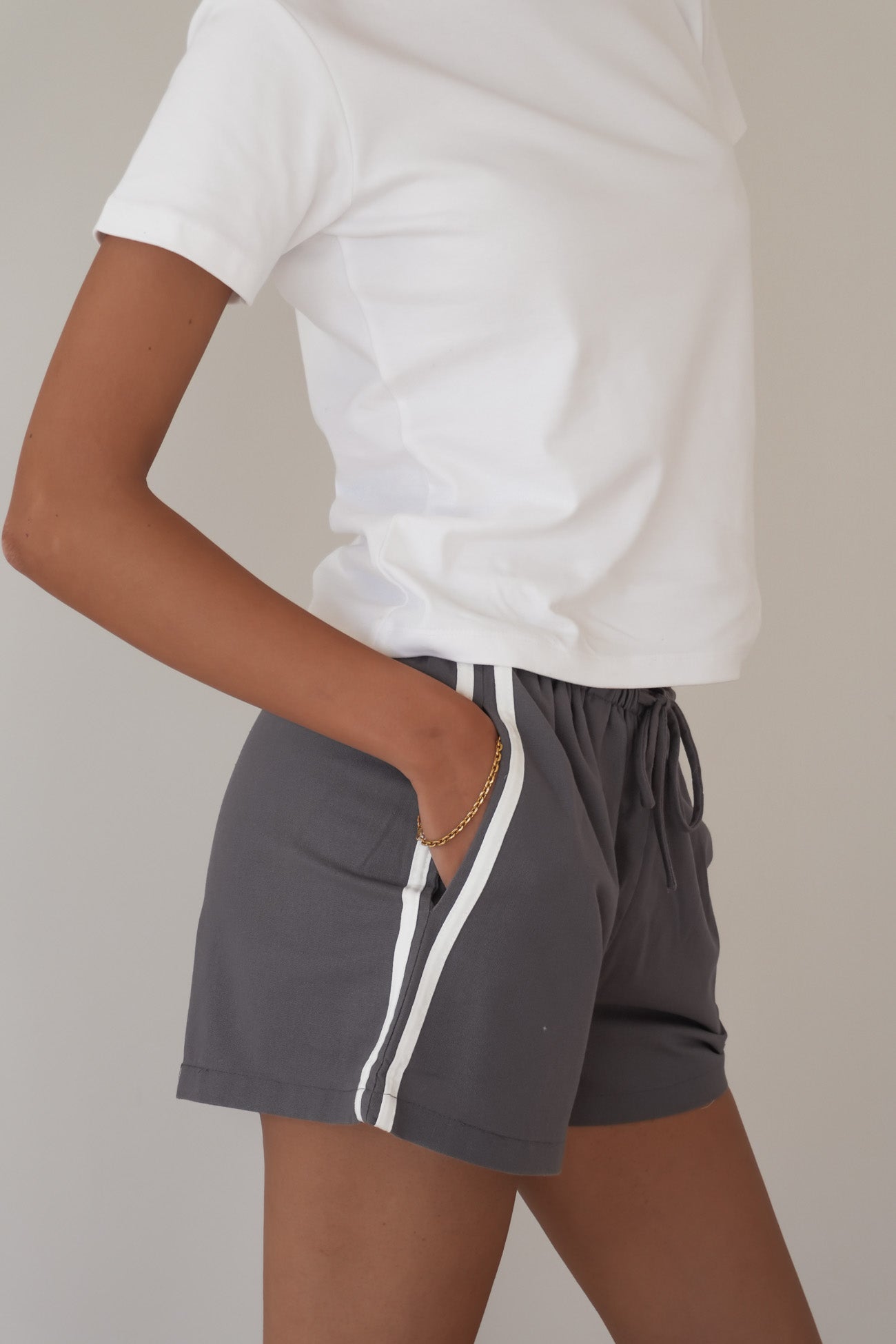 Premier Panel Short Charcoal