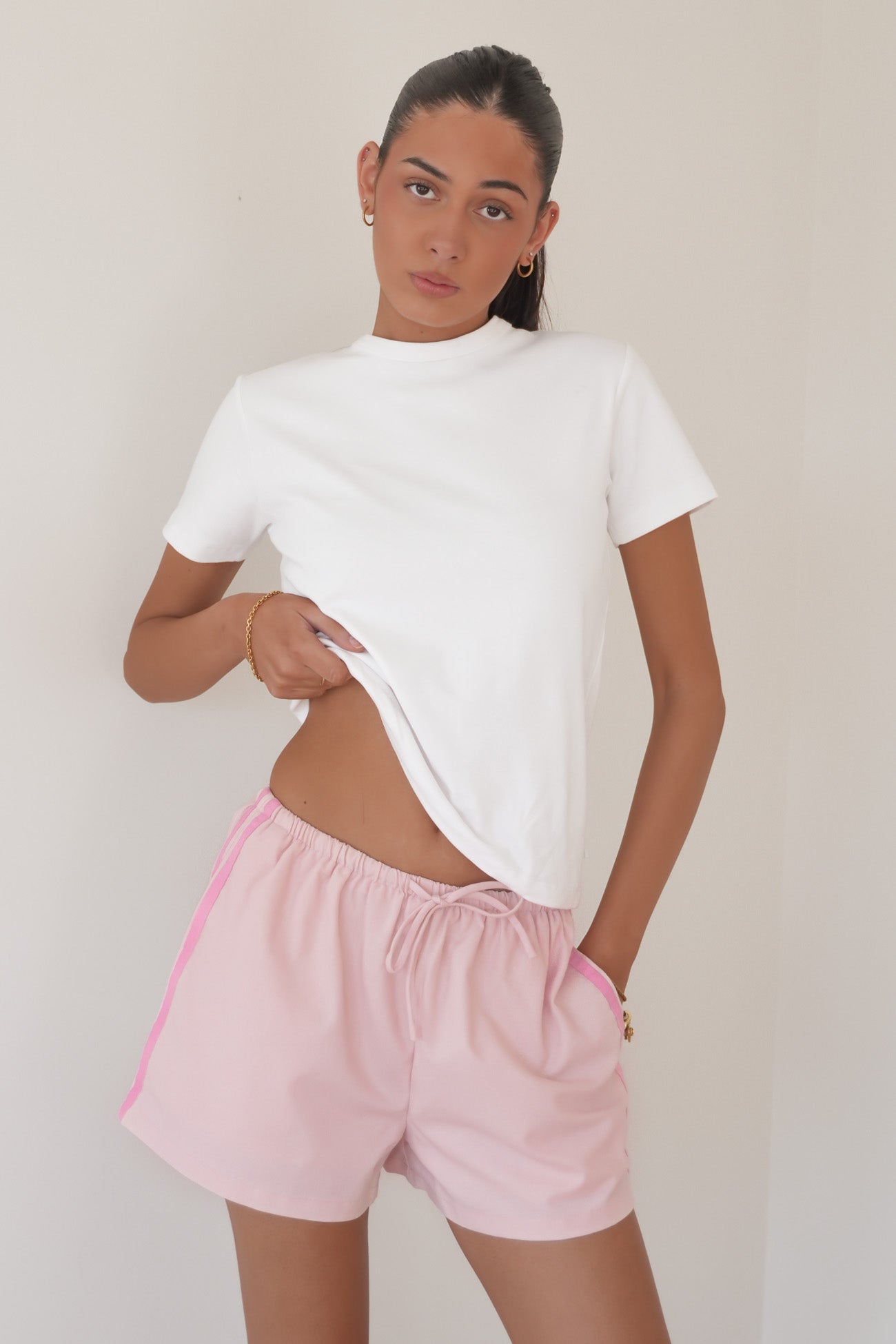 Premier Panel Short Pale Pink
