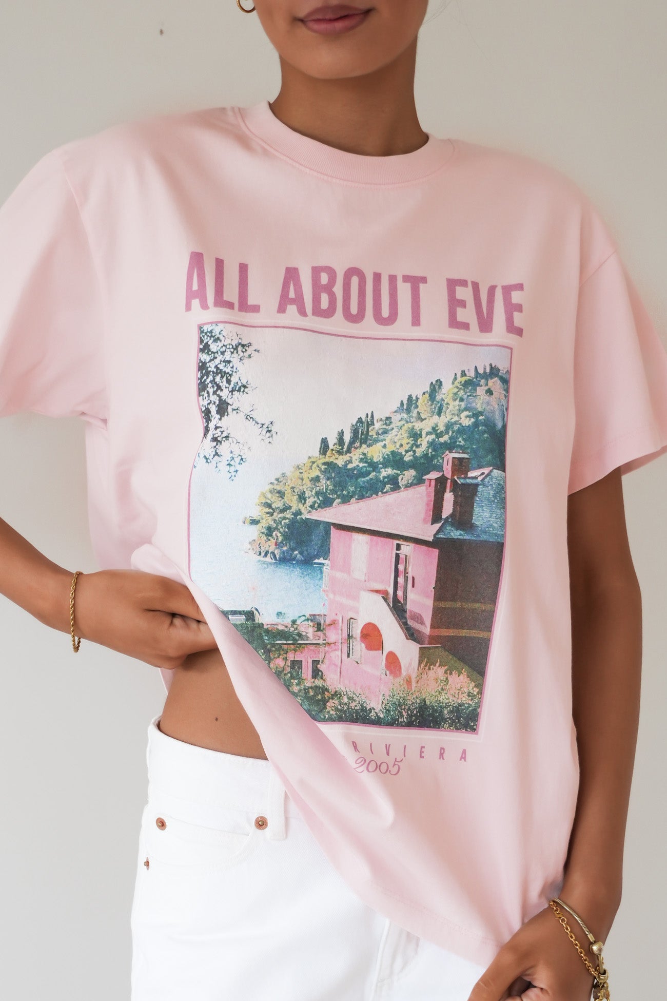 Provence Relaxed Tee Pale Pink