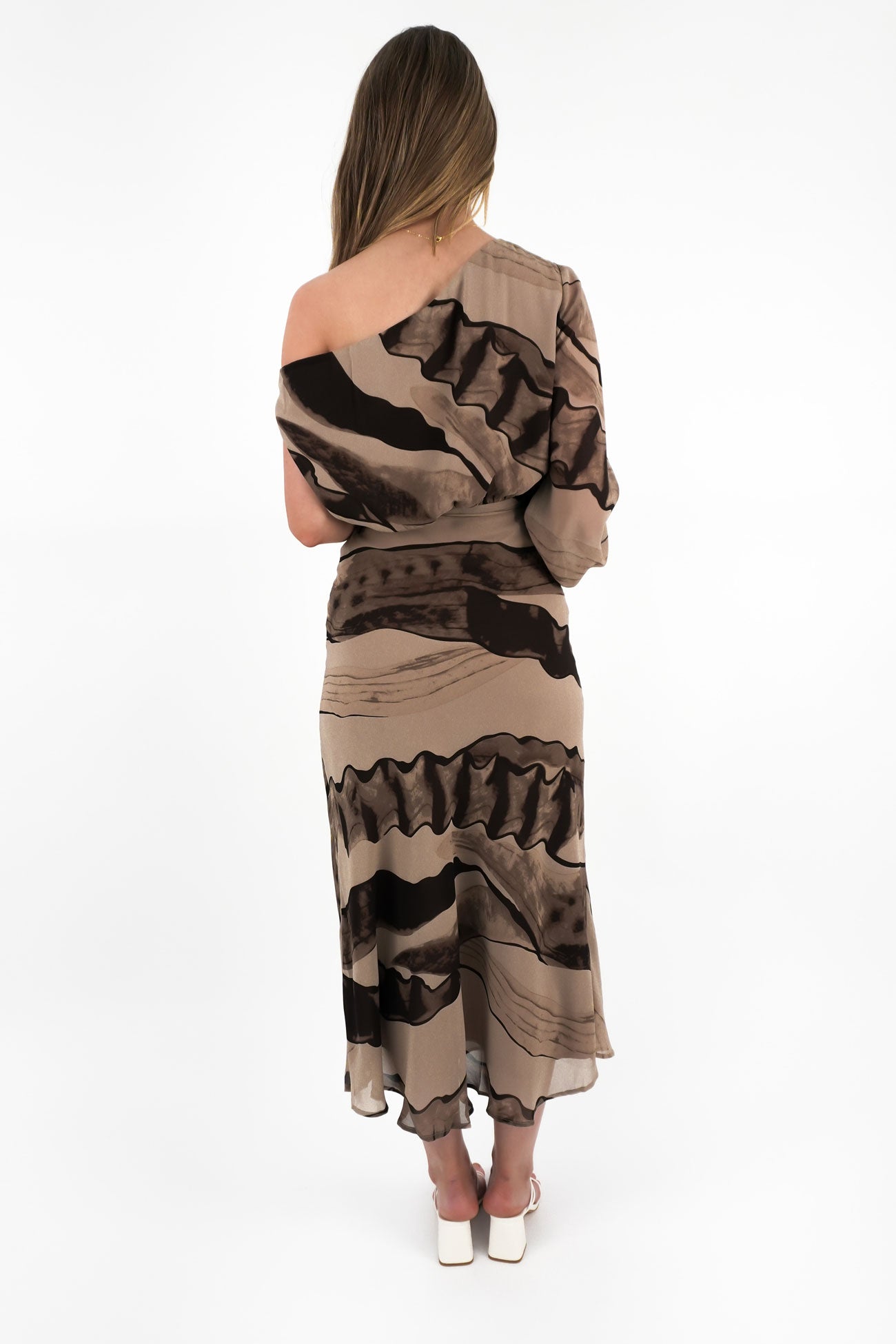 Rayla Maxi Dress Espresso Swirl