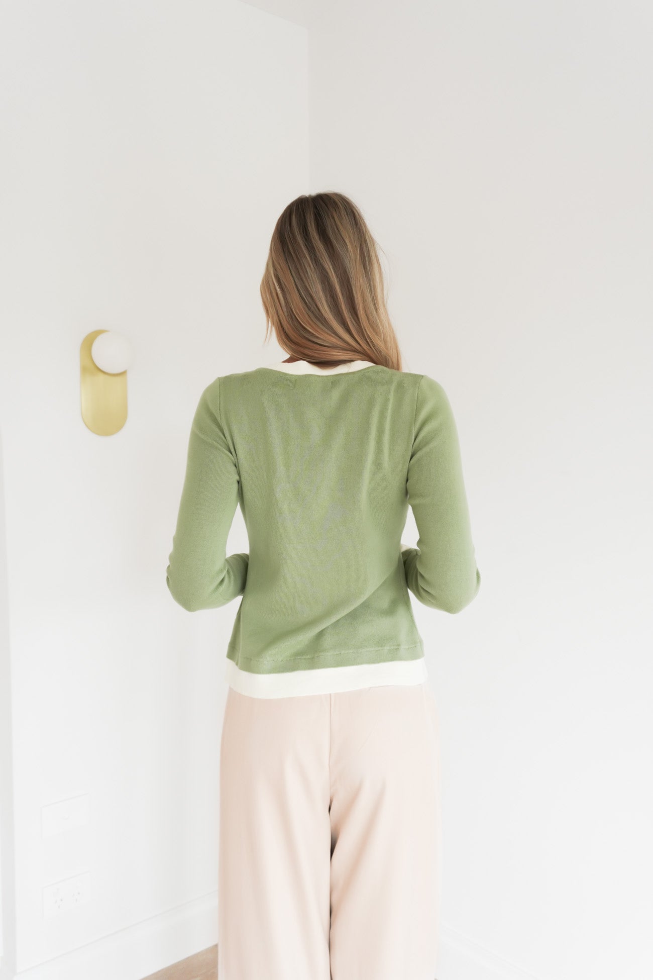 Rebekah Long Sleeve Top Matcha