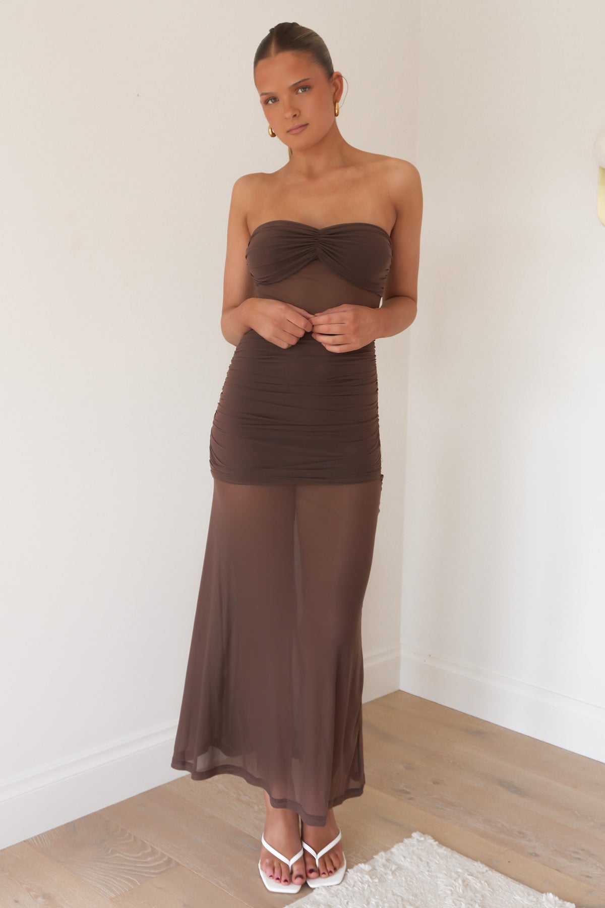Reece Maxi Dress Brown