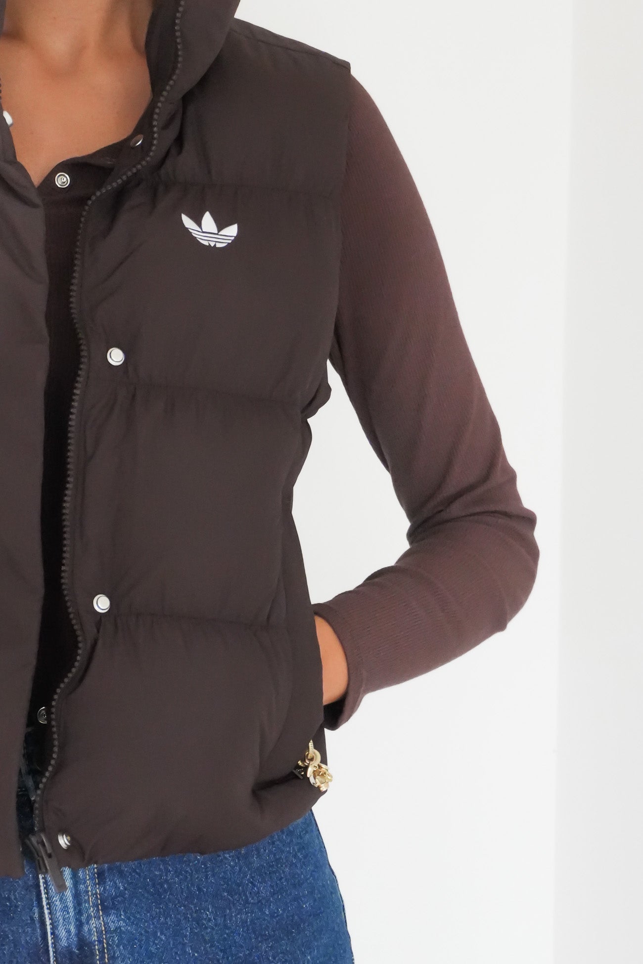 Regular Padded Gilet Aurora Coffee