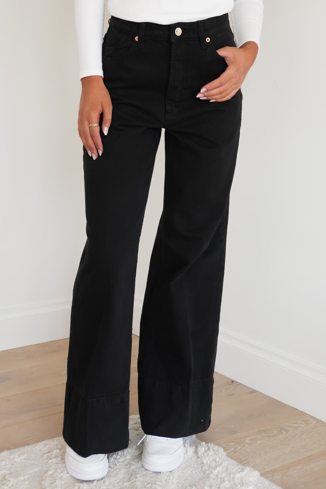 Relaxed Sailor Jean Long Noir