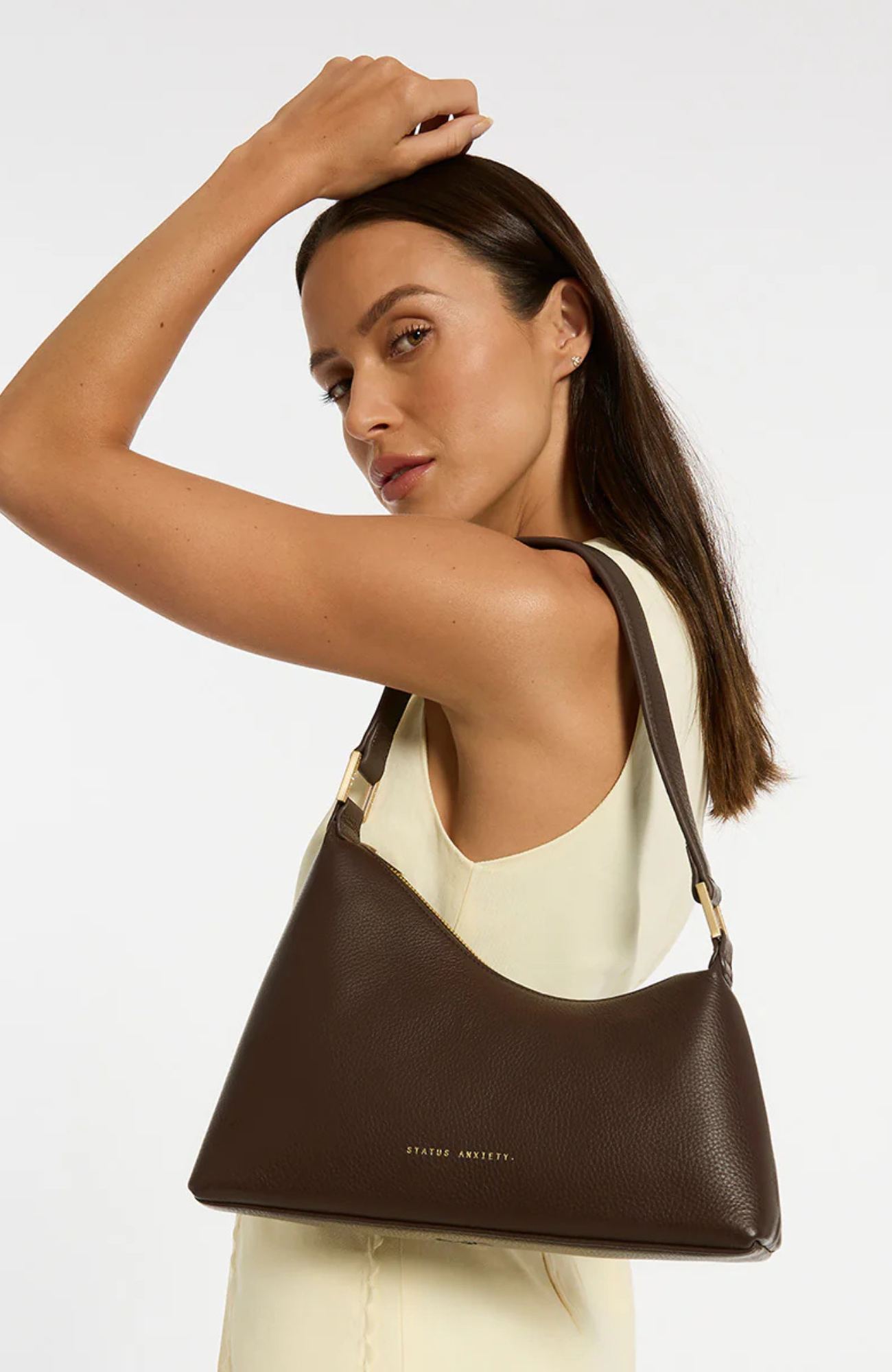 Reverie Bag Cocoa Brushed Gold