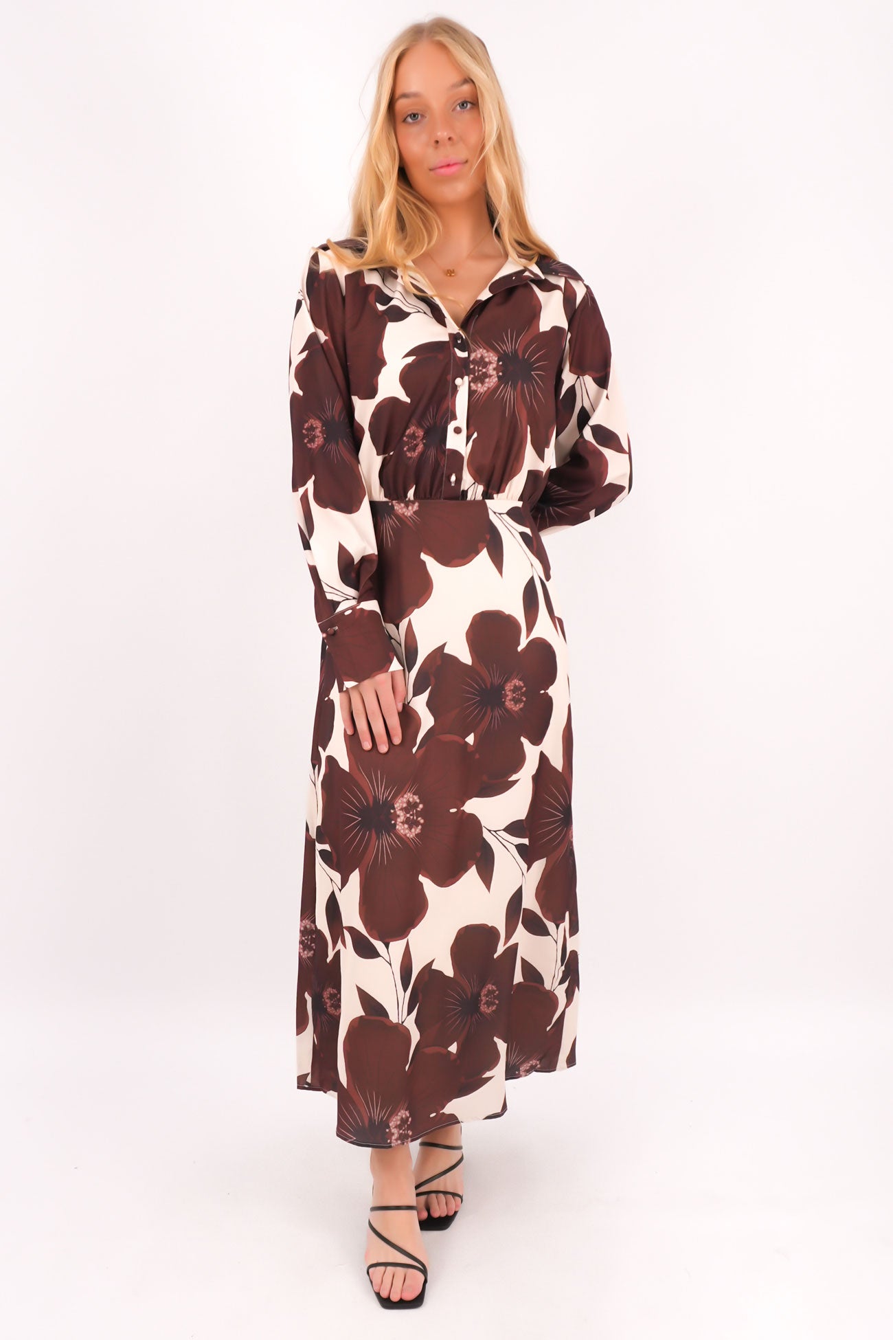 Rhys Maxi Dress Brown