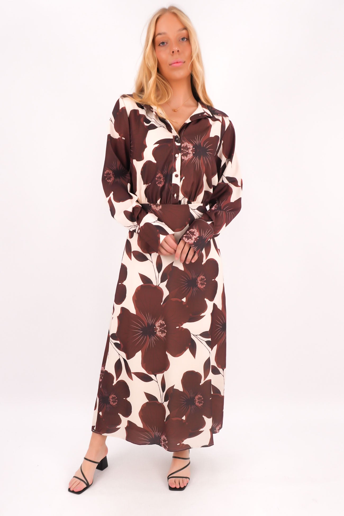 Rhys Maxi Dress Brown