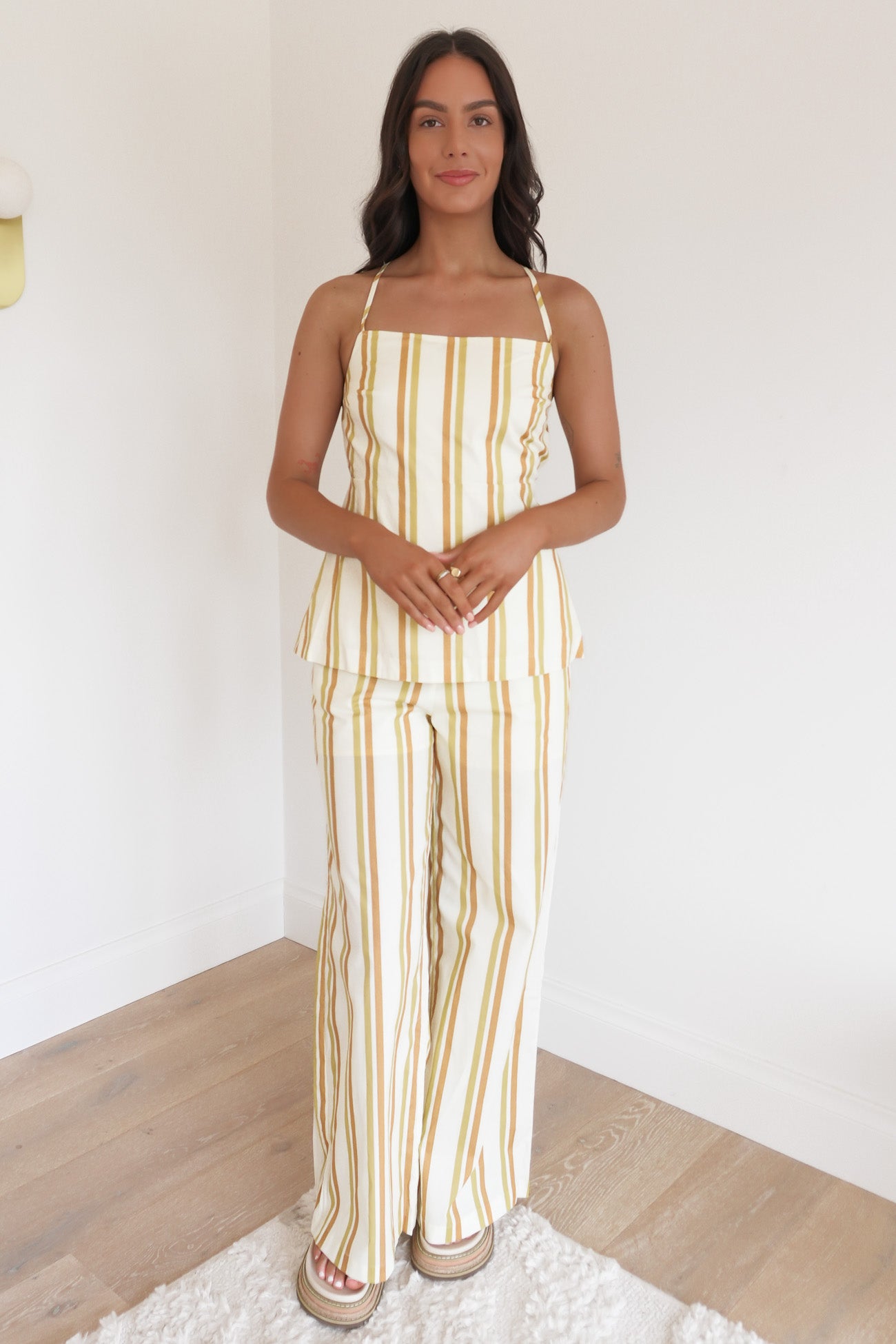 Rihanna Set Yellow Stripe