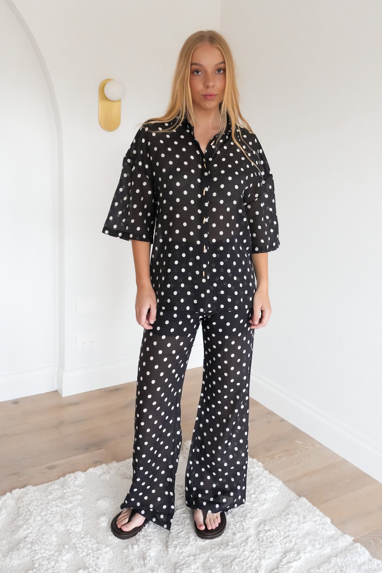 Rikke Pant Black Polka Dot