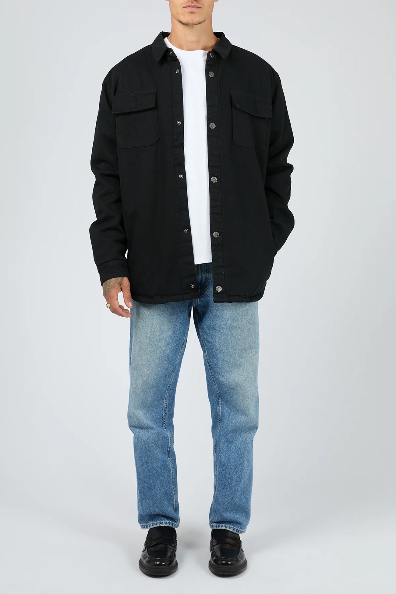 Riot Sherpa Shacket Black