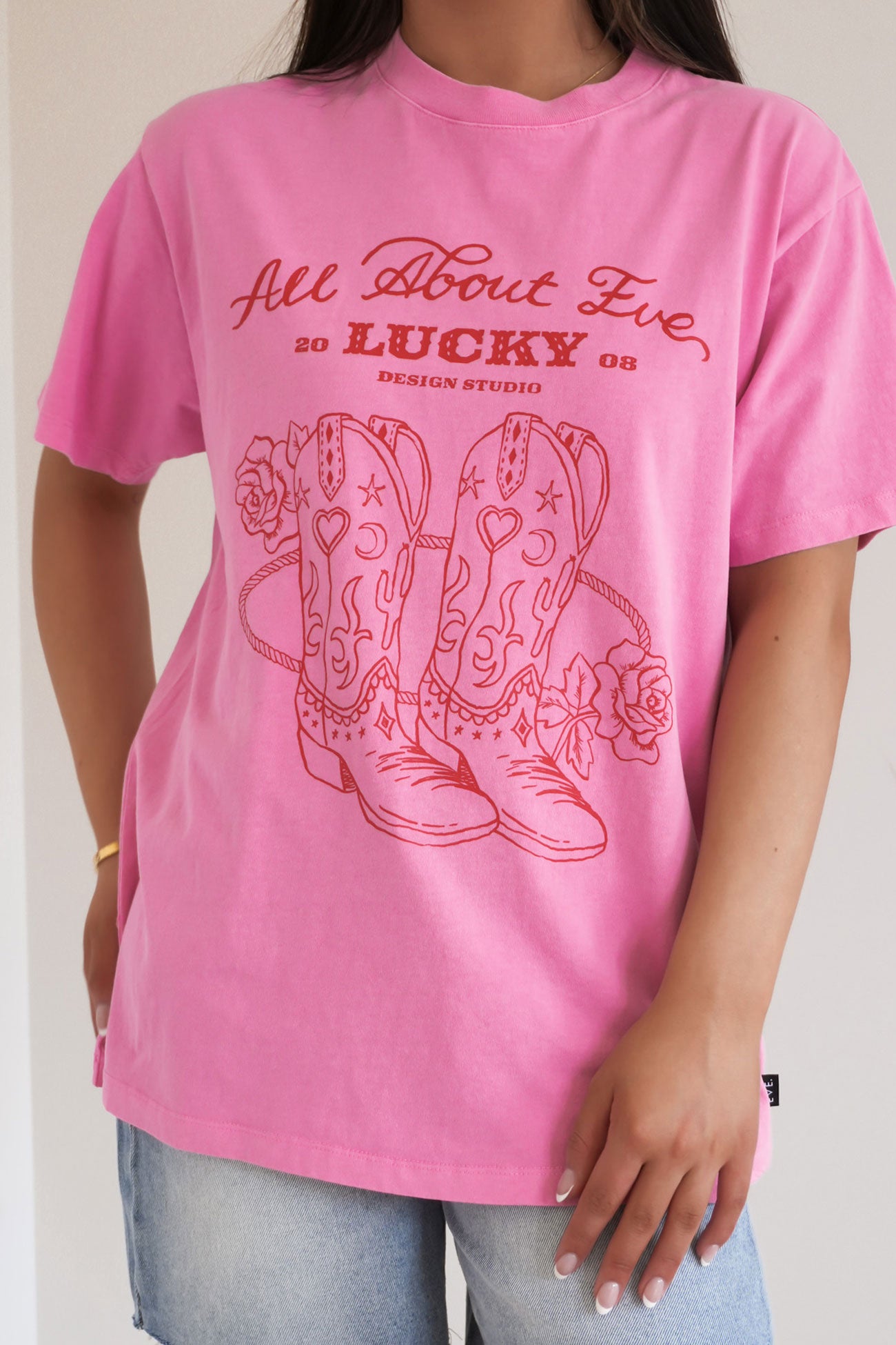 Rodeo Relaxed Tee Pink