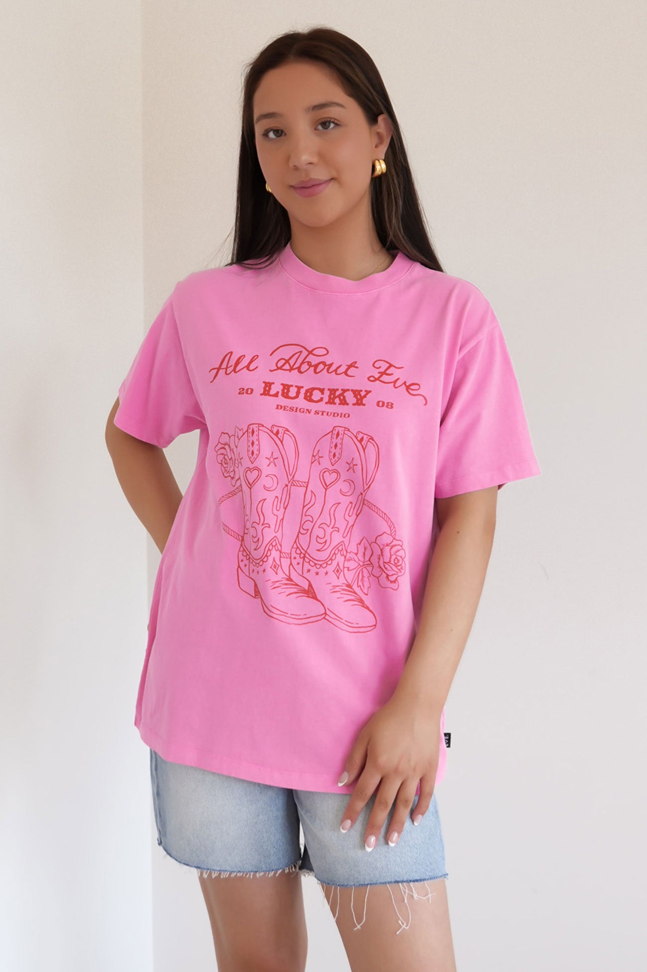 Rodeo Relaxed Tee Pink