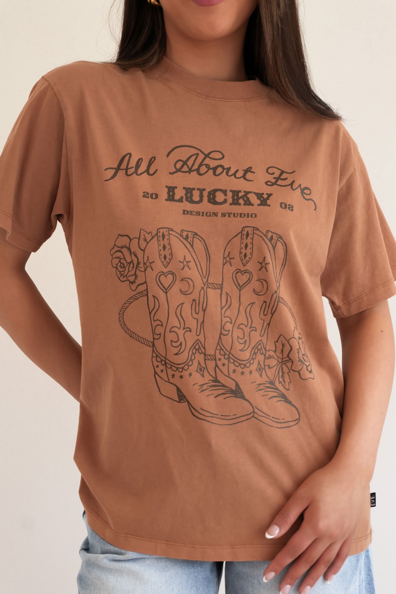 Rodeo Relaxed Tee Tan