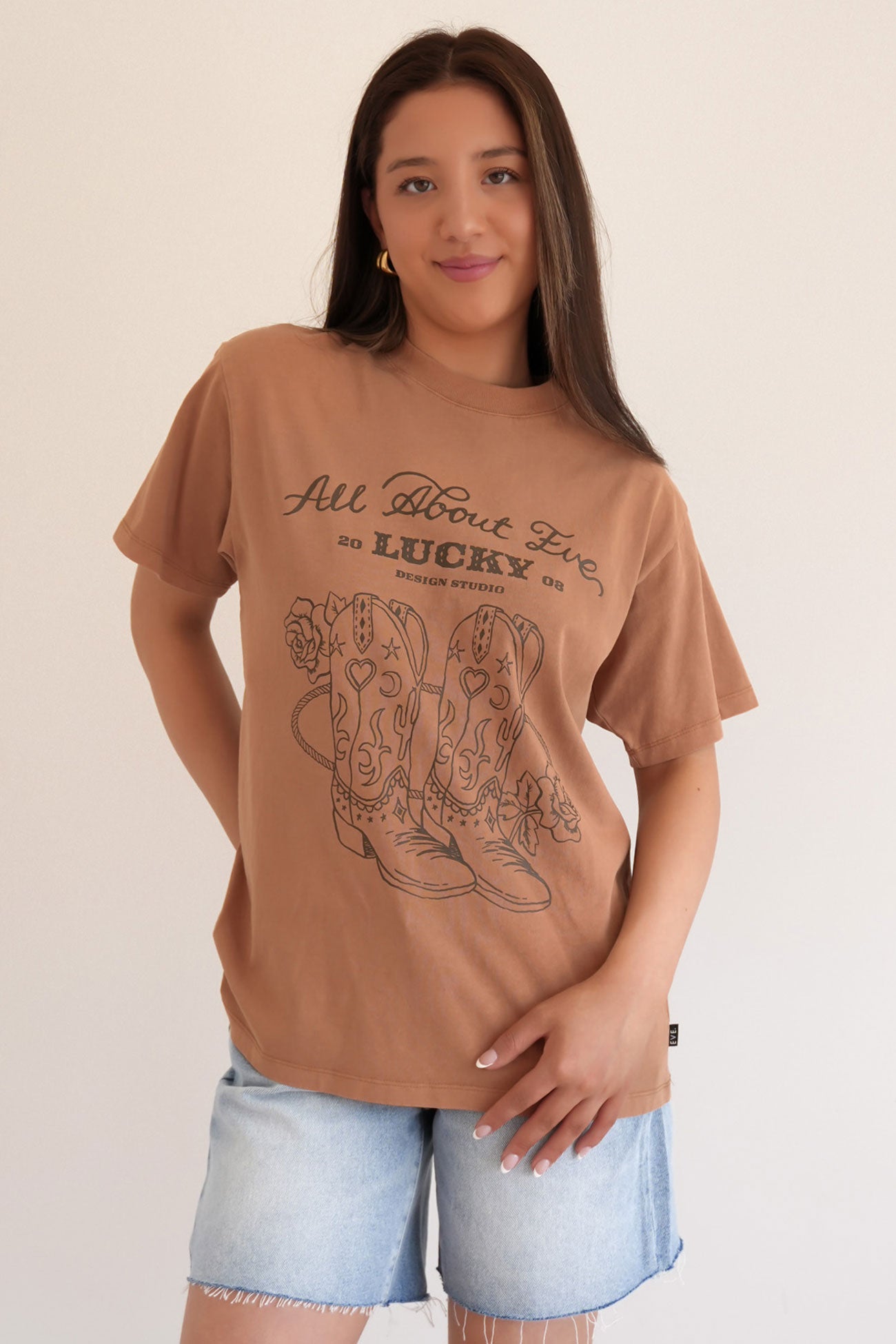 Rodeo Relaxed Tee Tan