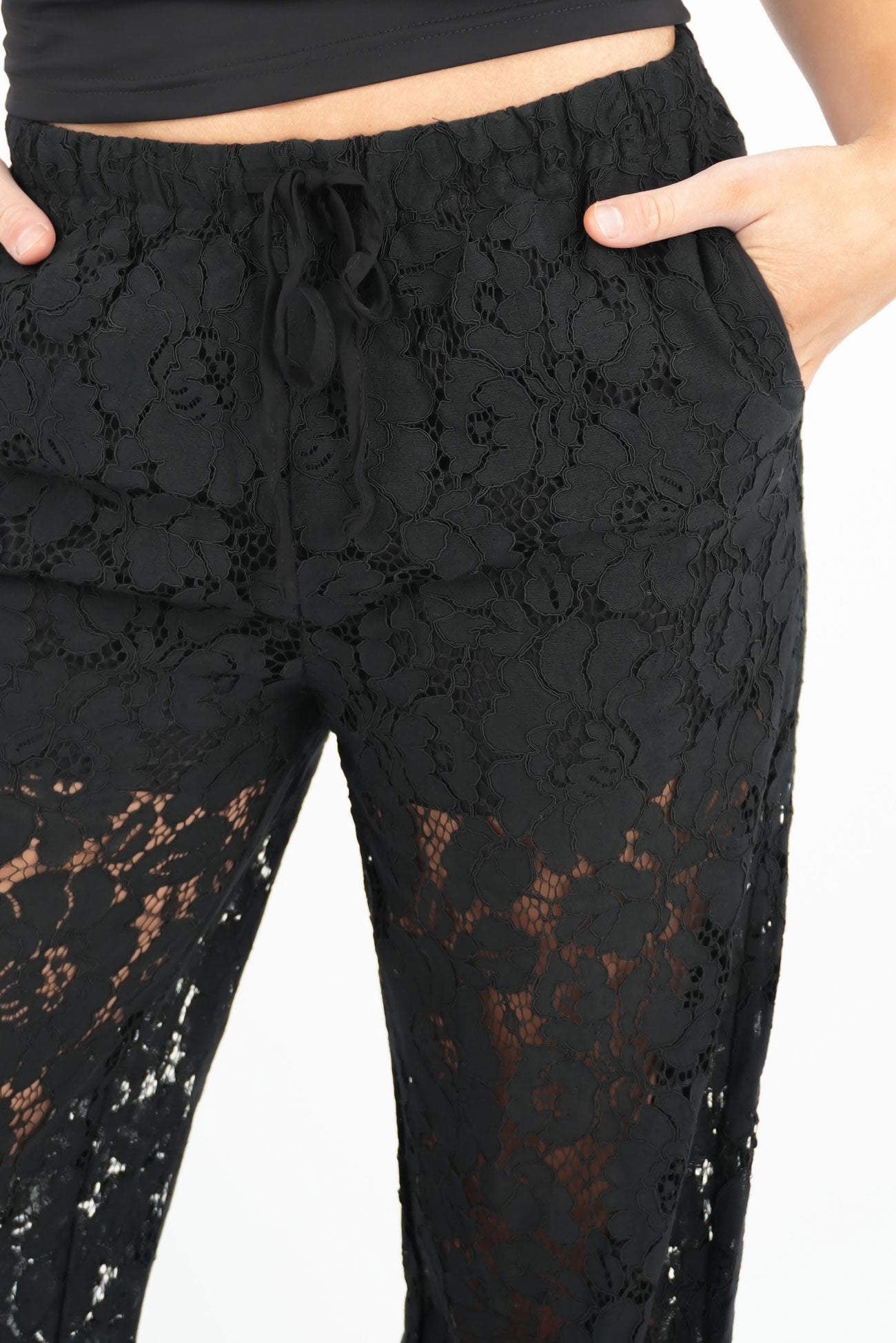 Romeo Lace Pant Black