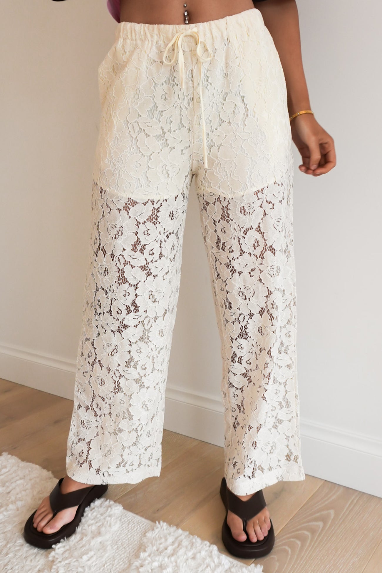 Romeo Lace Pant Cream