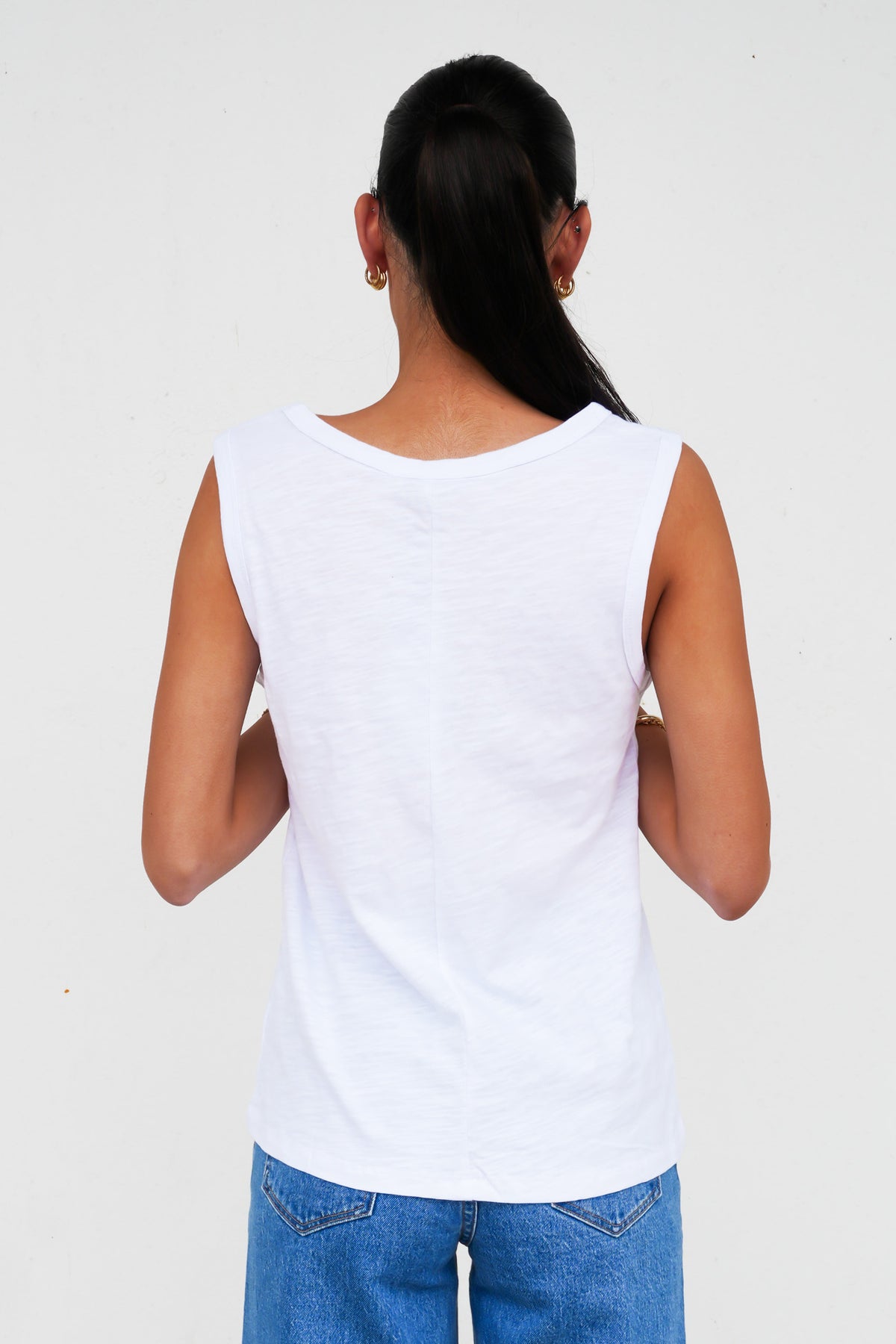 Rory Slub Tank White